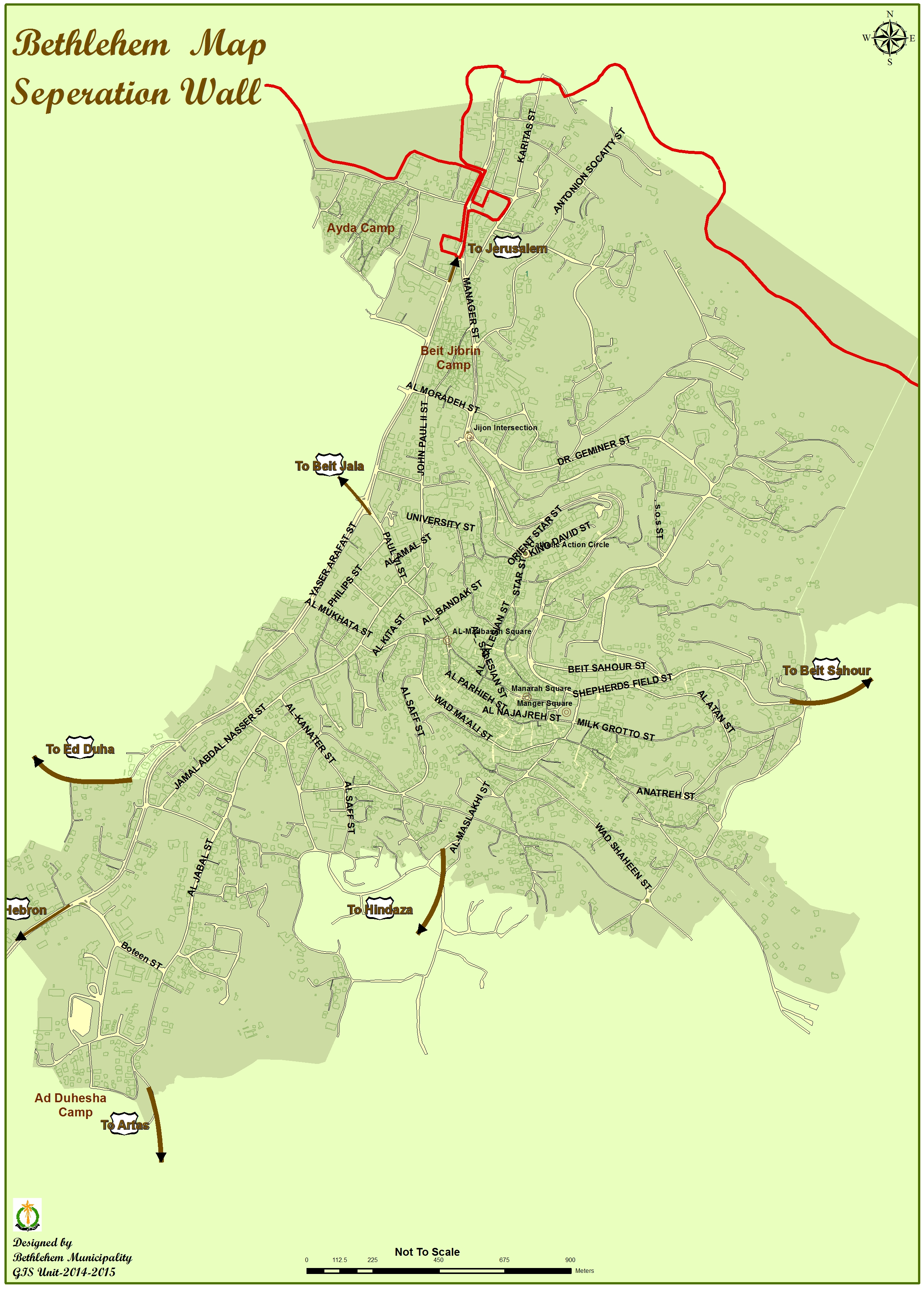 ممارسات الاحتلال الإسرائيلي في مدينة بيت لحم