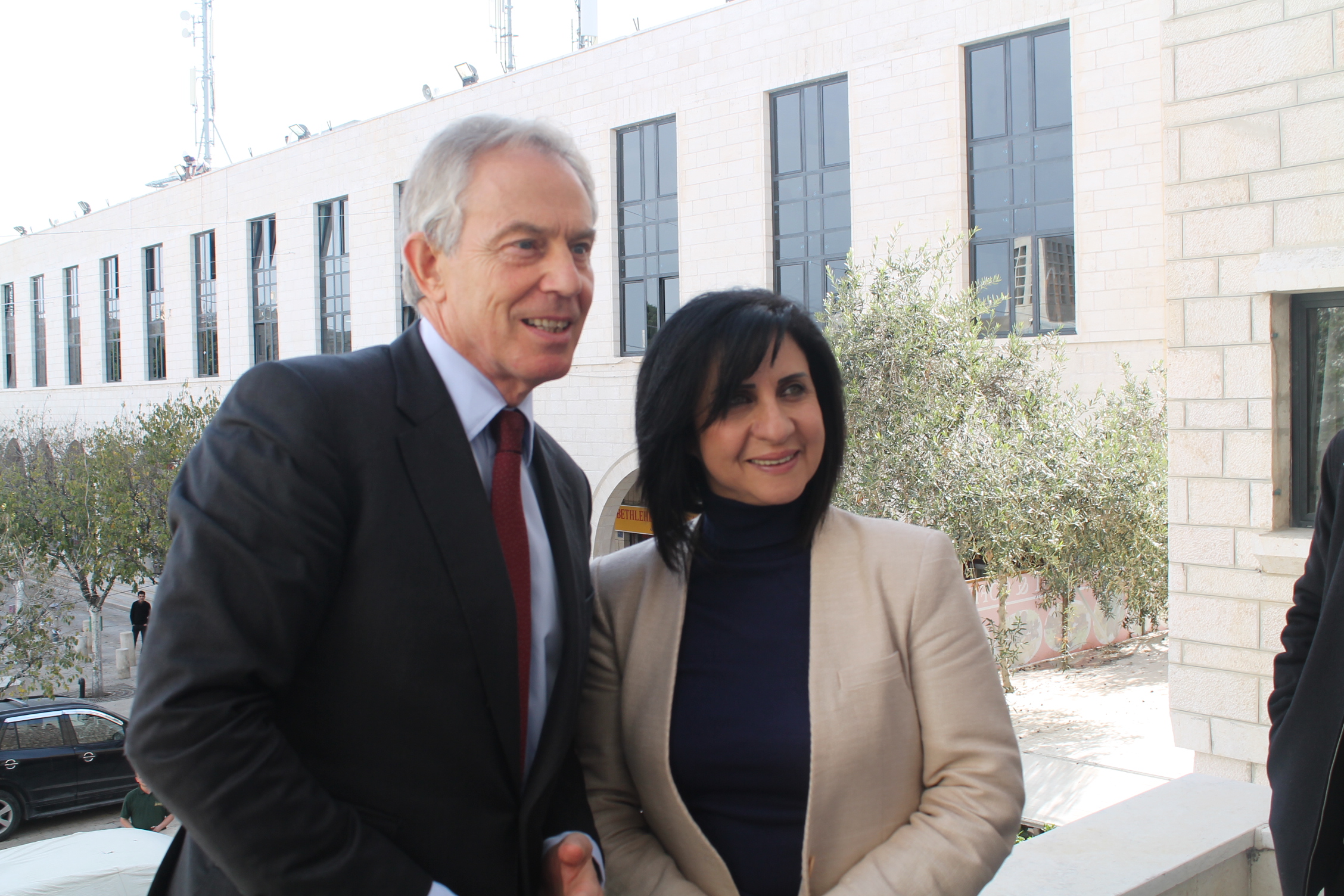 طوني بلير يزور بلدية بيت لحم لمناقشة العديد من القضايا للنهوض بالمدينة 