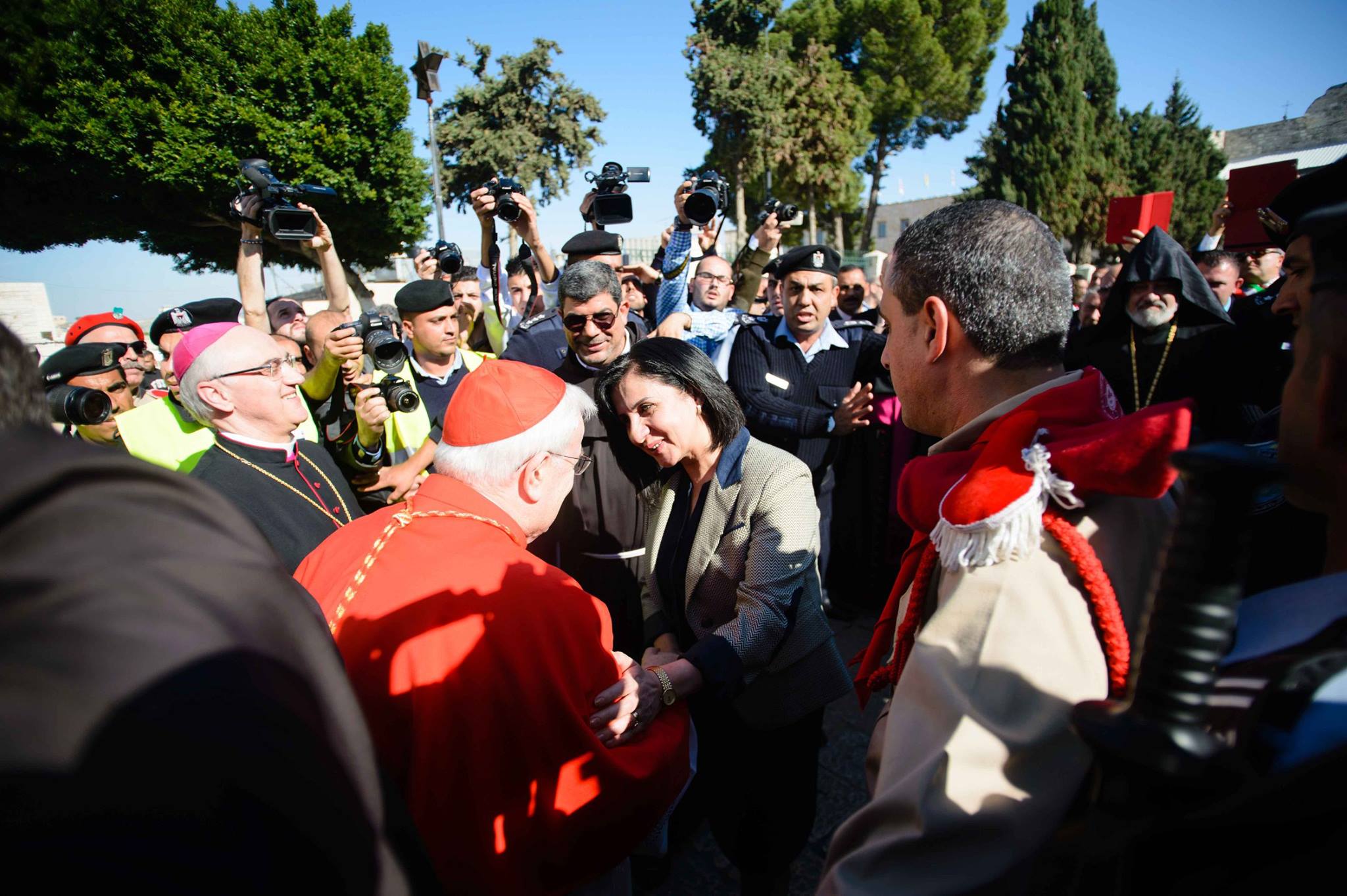 حفل إضاءة شجرة عيد الميلاد المجيد في مدينة بيت لحم