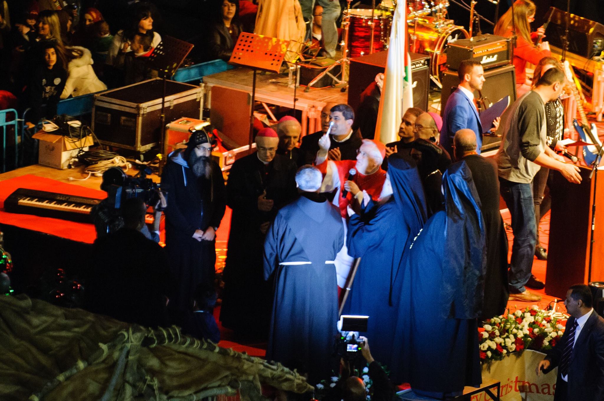 حفل إضاءة شجرة عيد الميلاد المجيد في مدينة بيت لحم