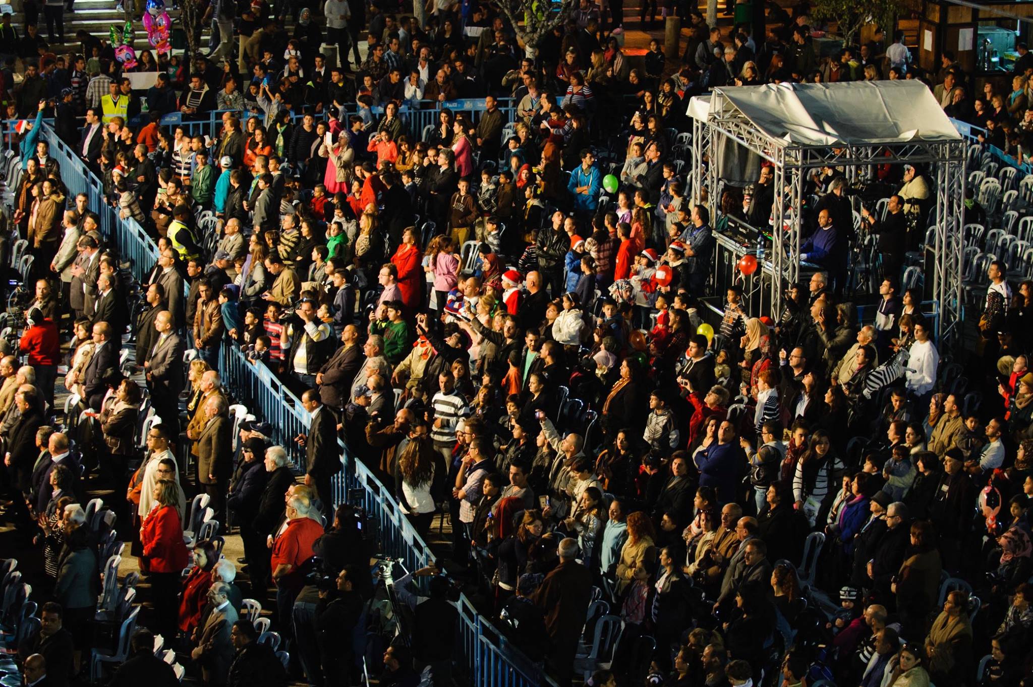 حفل إضاءة شجرة عيد الميلاد المجيد في مدينة بيت لحم