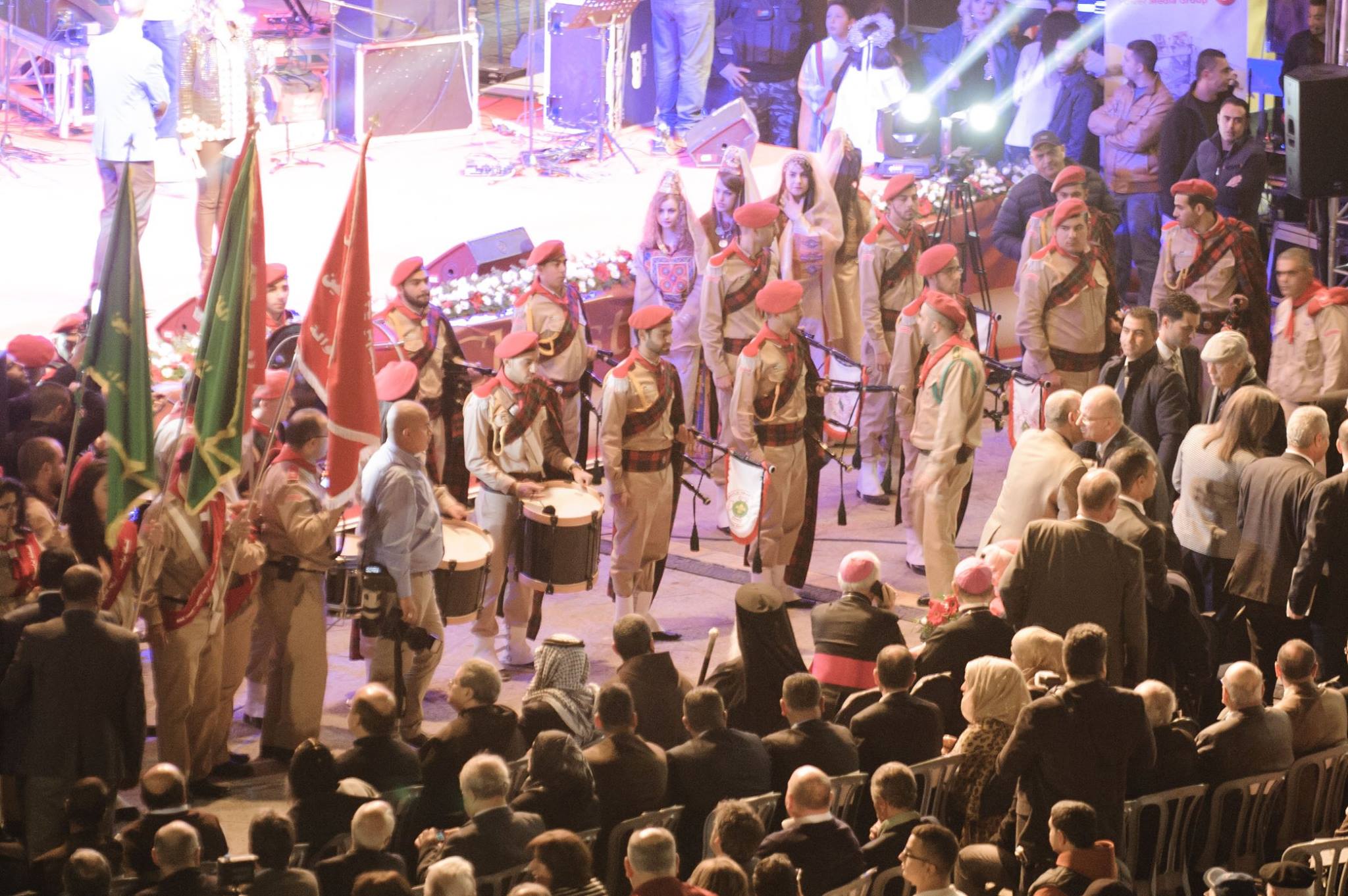 حفل إضاءة شجرة عيد الميلاد المجيد في مدينة بيت لحم