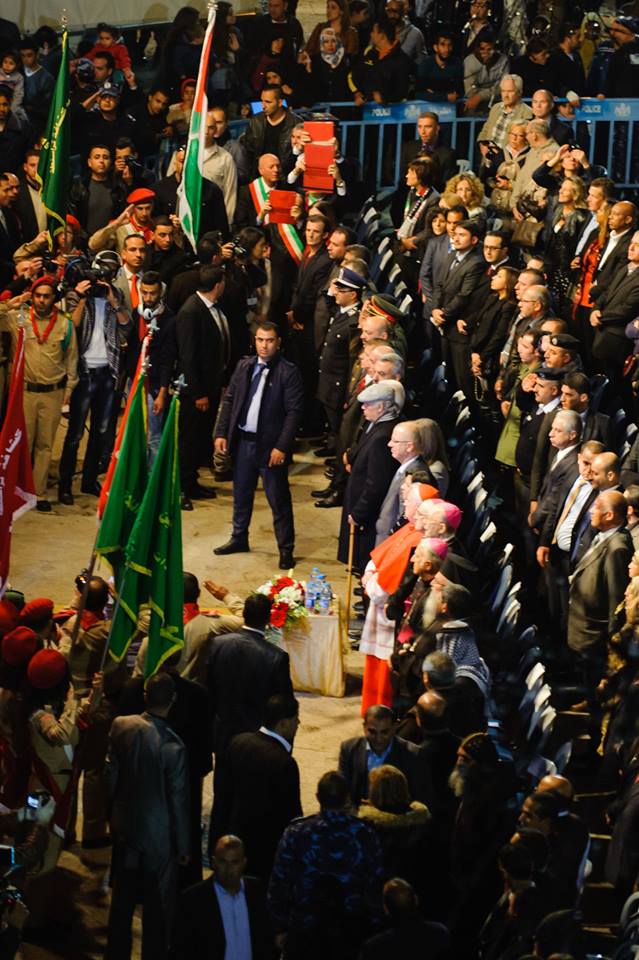 حفل إضاءة شجرة عيد الميلاد المجيد في مدينة بيت لحم