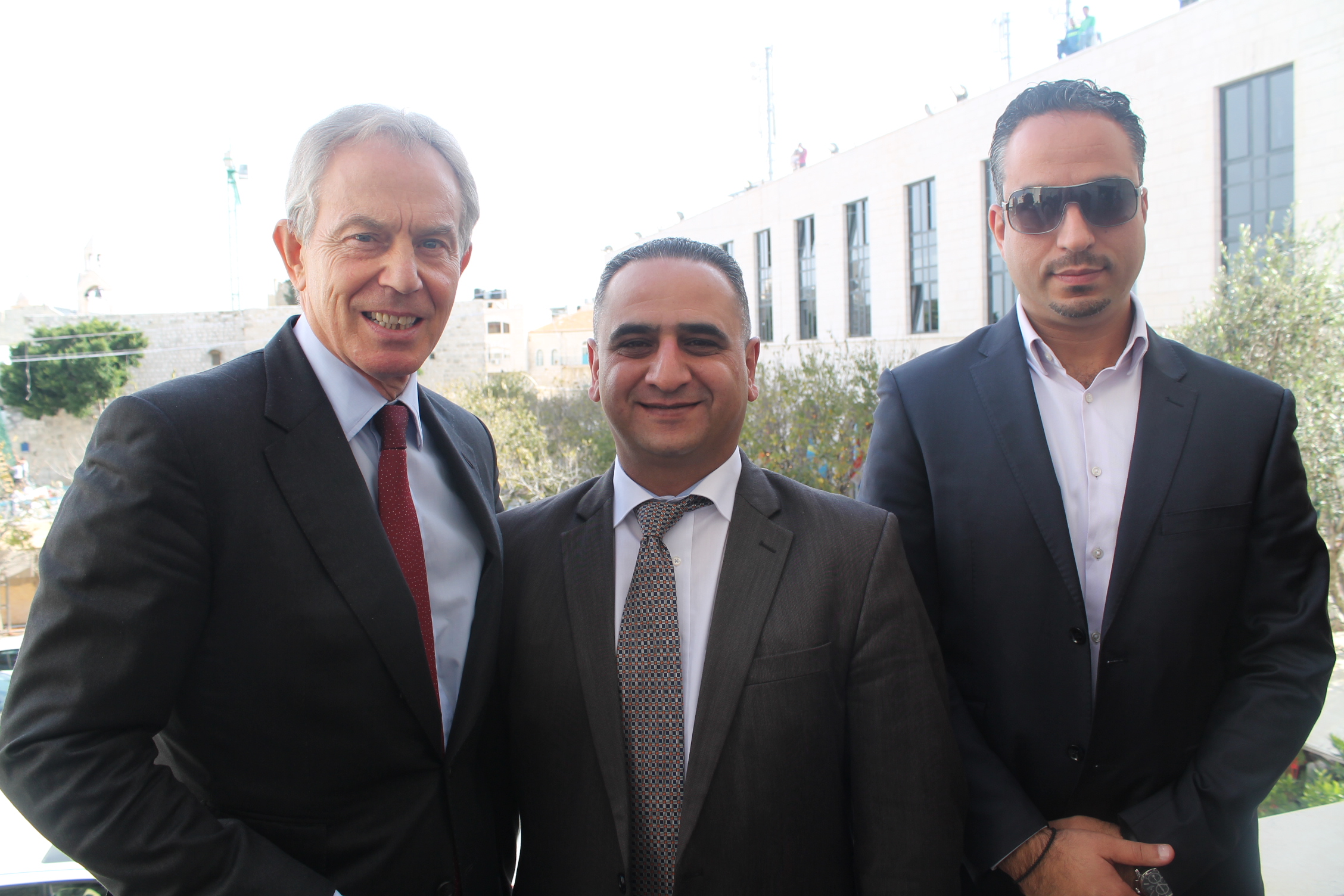 طوني بلير يزور بلدية بيت لحم لمناقشة العديد من القضايا للنهوض بالمدينة 