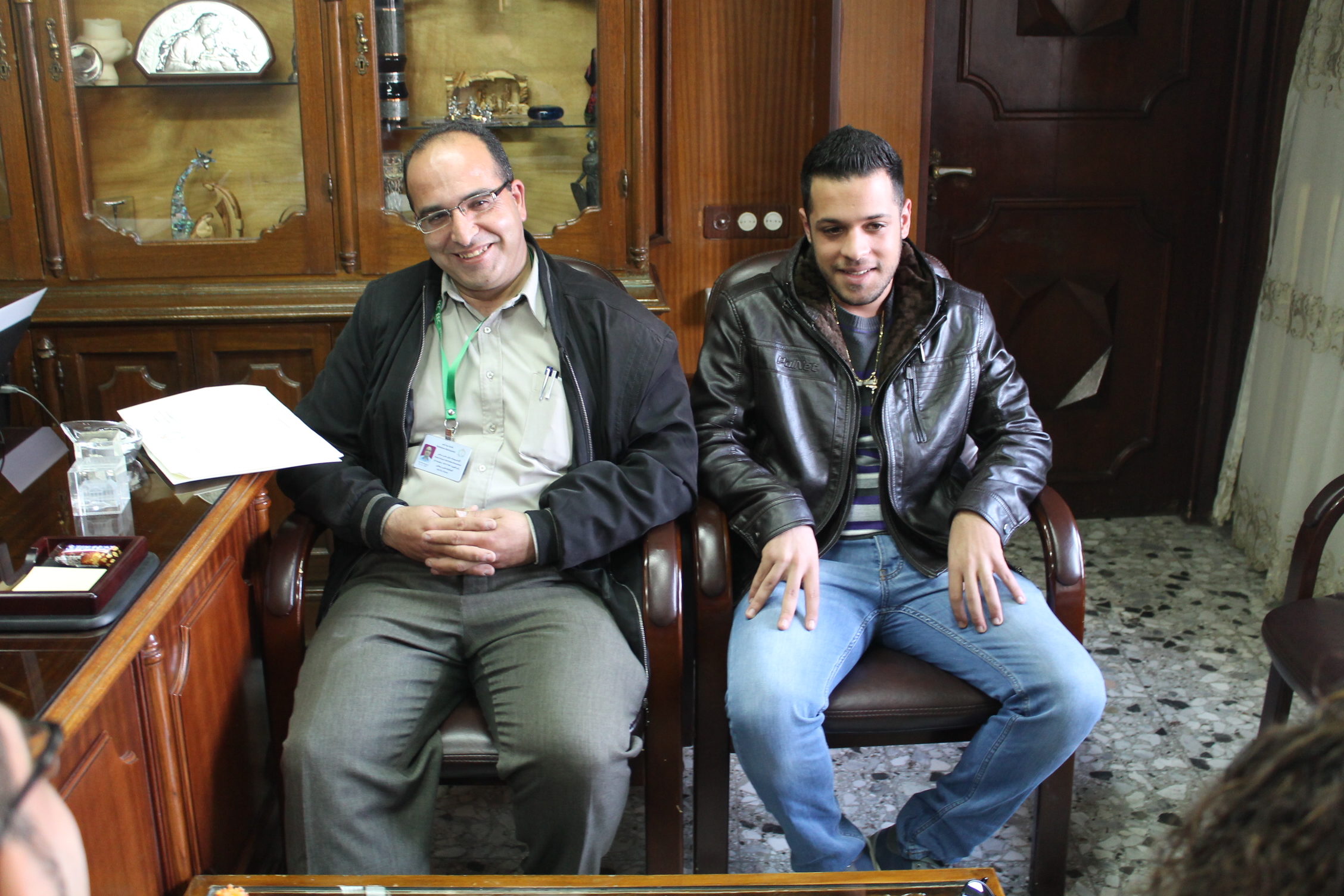 رئيسة بلدية بيت لحم تلتقي أعضاء فرقة Rock the Pipes