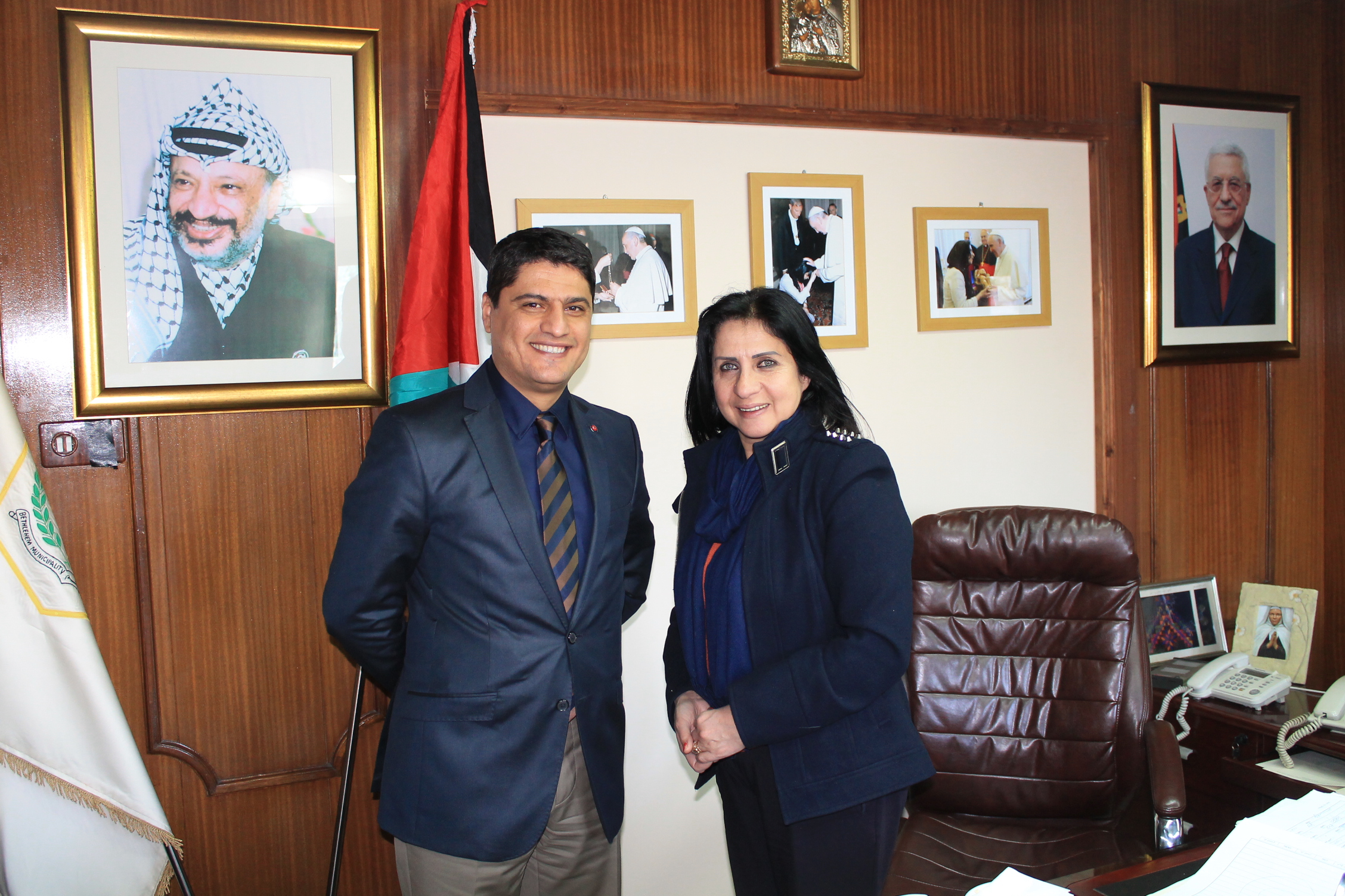 منسق برامج وكالة التنسيق والتعاون التركي في فلسطين يزور بلدية بيت لحم