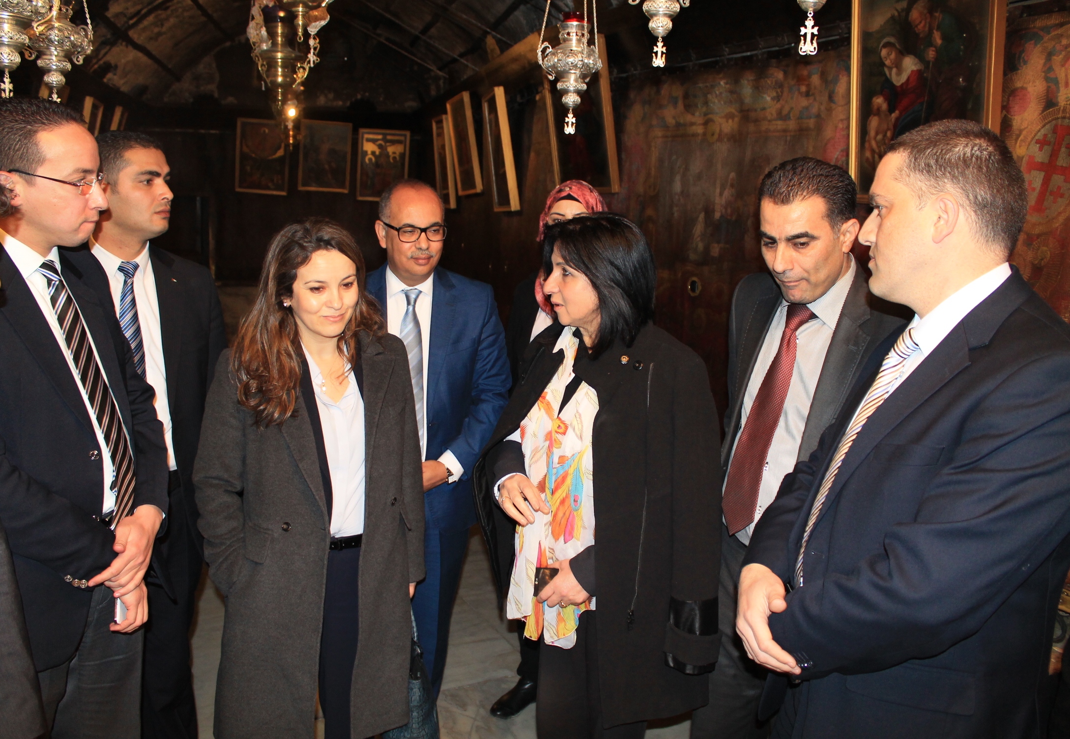 رئيسة بلدية بيت لحم تستقبل وزيرة المياه المغربية شرفات افيلال والوفد المرافق