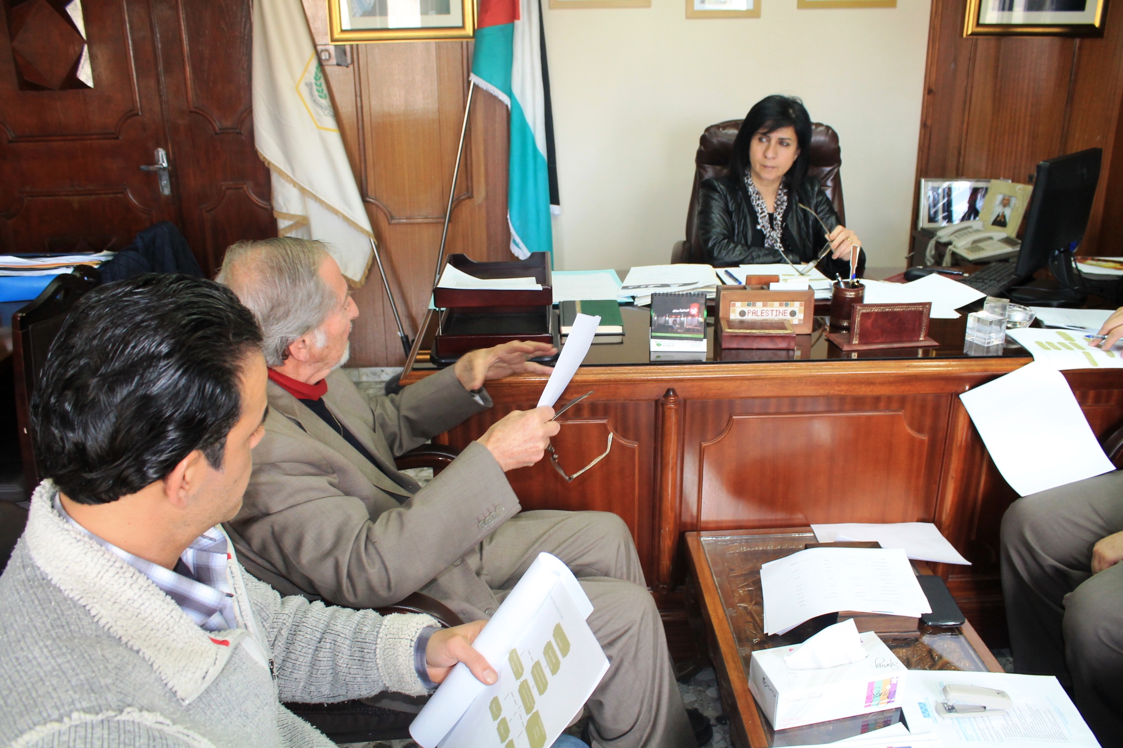 بابون تستقبل ممثلين عن AWA ومستشفى بيت جالا الحكومي لمعرفة اخر تفاصيل مشروع اعادة تأهيل مستشفى بيت جالا الحكومي