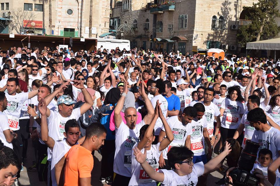 ماراثون فلسطين الثالث ينطلق اليوم من ساحة المهد ليطلق رسالة الحق في الحركة الى كل العالم