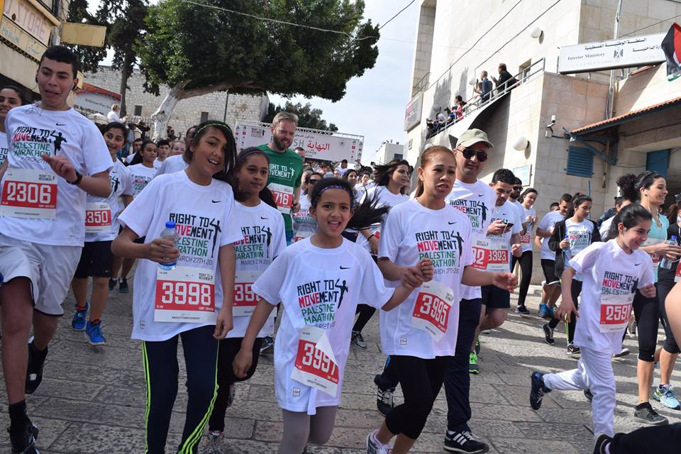 ماراثون فلسطين الثالث ينطلق اليوم من ساحة المهد ليطلق رسالة الحق في الحركة الى كل العالم