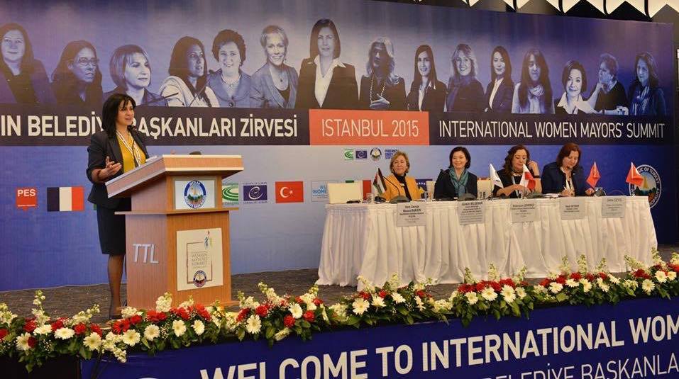 رئيسة بلدية بيت لحم تشارك في قمة رئيسات البلديات الدولي في تركيا 
