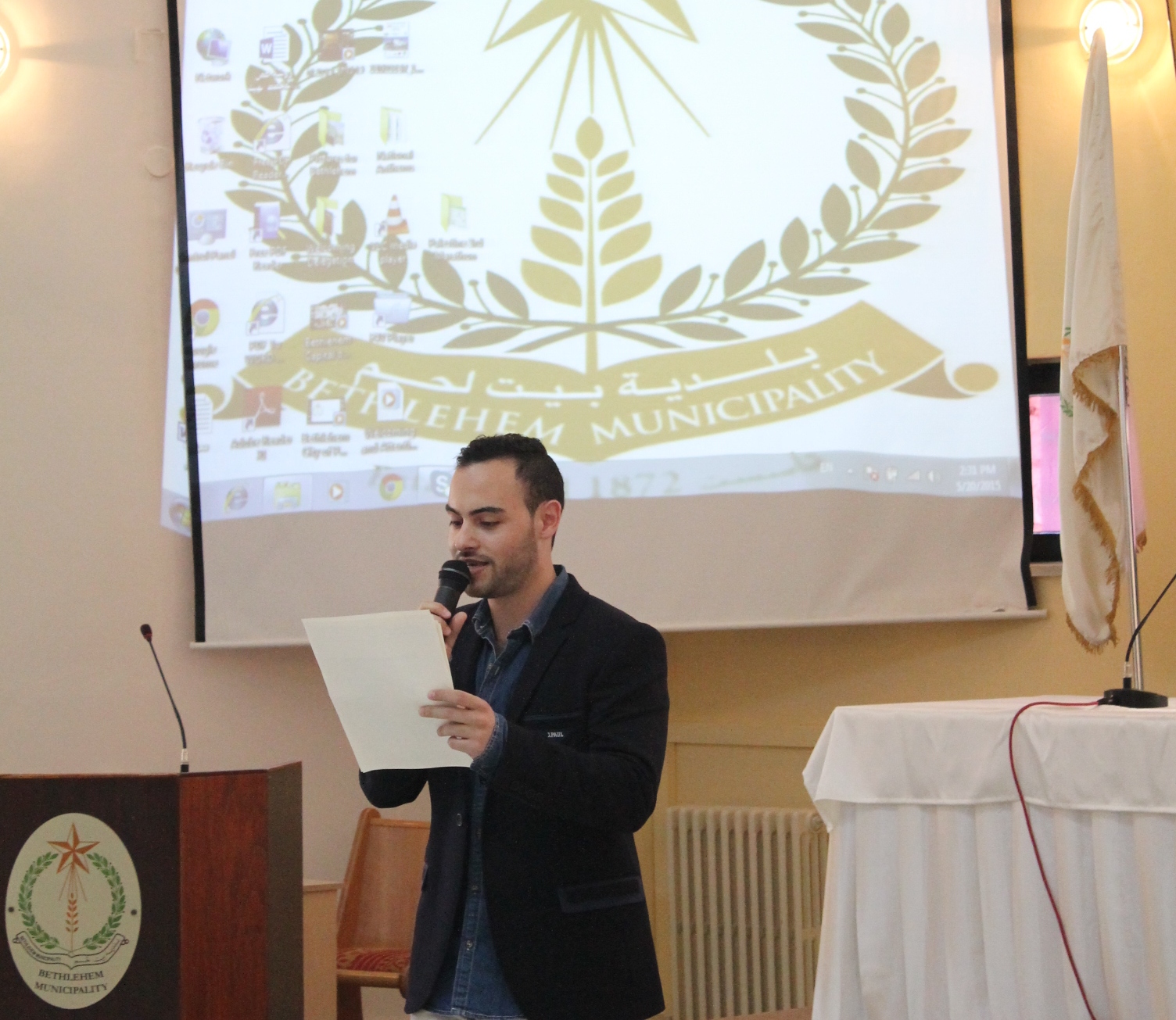 بلدية بيت لحم تنظم المناظرة الانتخابية الخاصة بالمجلس المحلي الشبابي في بيت لحم 