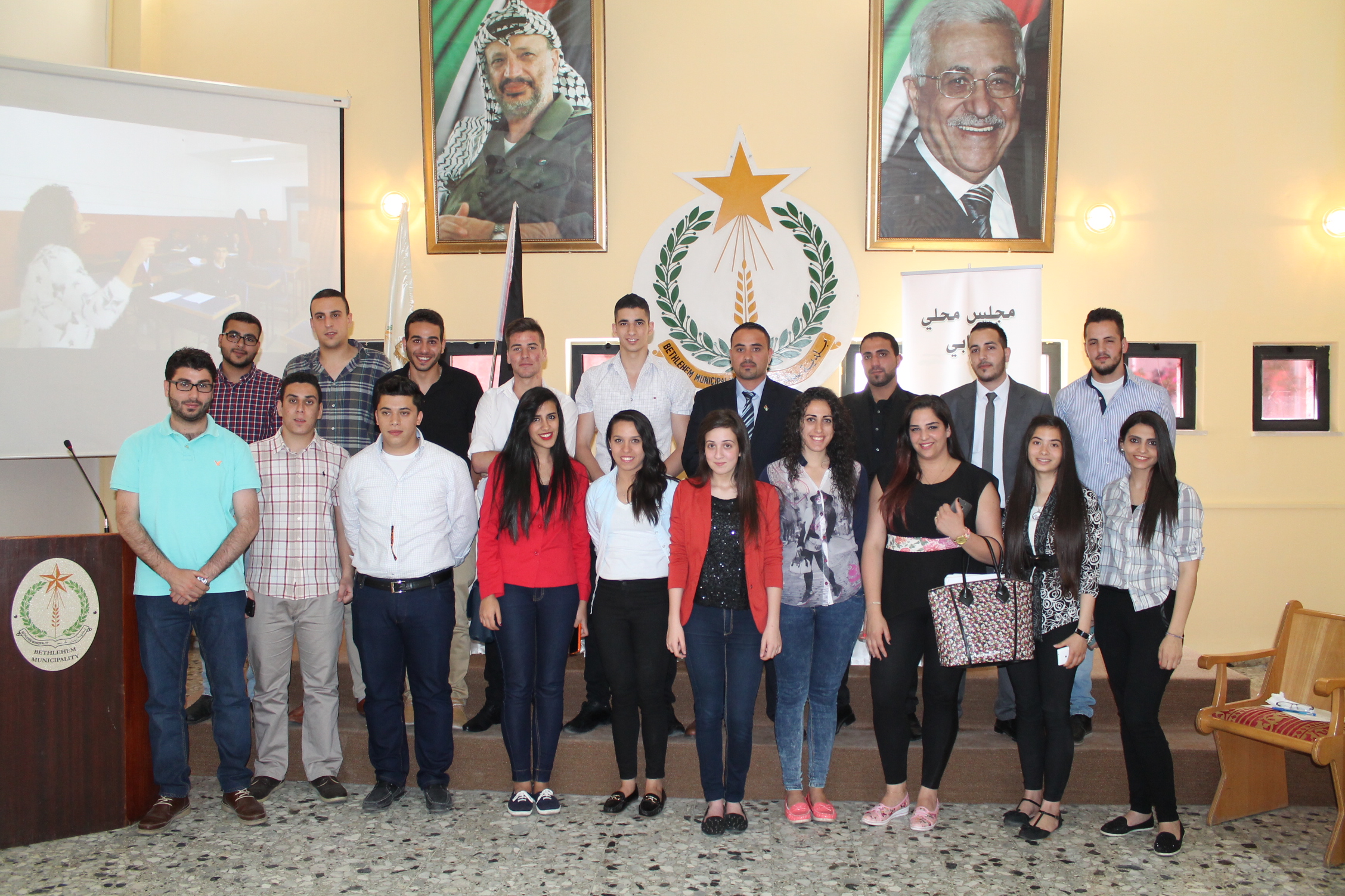 بلدية بيت لحم تنظم المناظرة الانتخابية الخاصة بالمجلس المحلي الشبابي في بيت لحم 