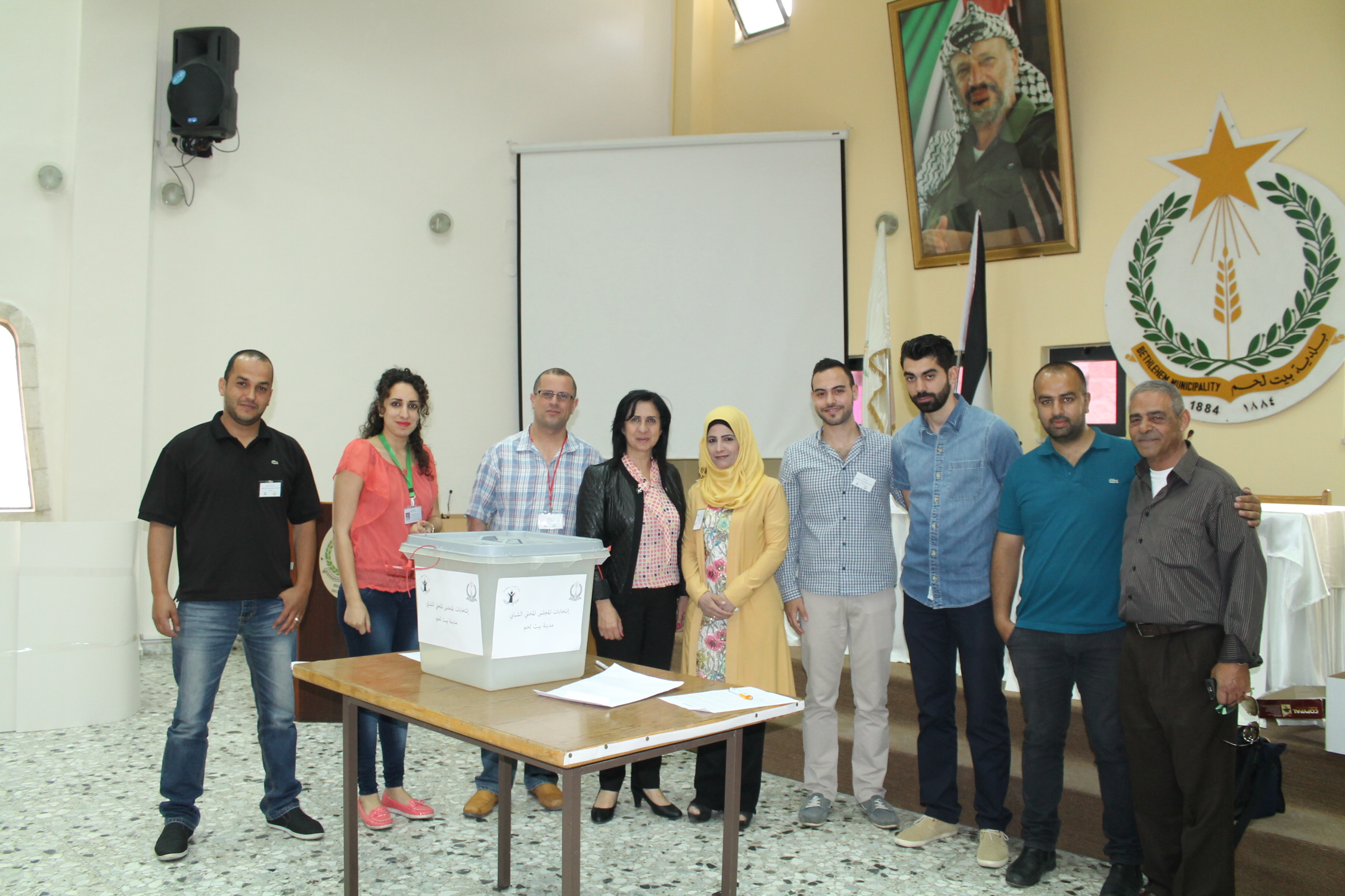 إنتخاب أعضاء المجلس المحلي الشبابي في مدينة بيت لحم