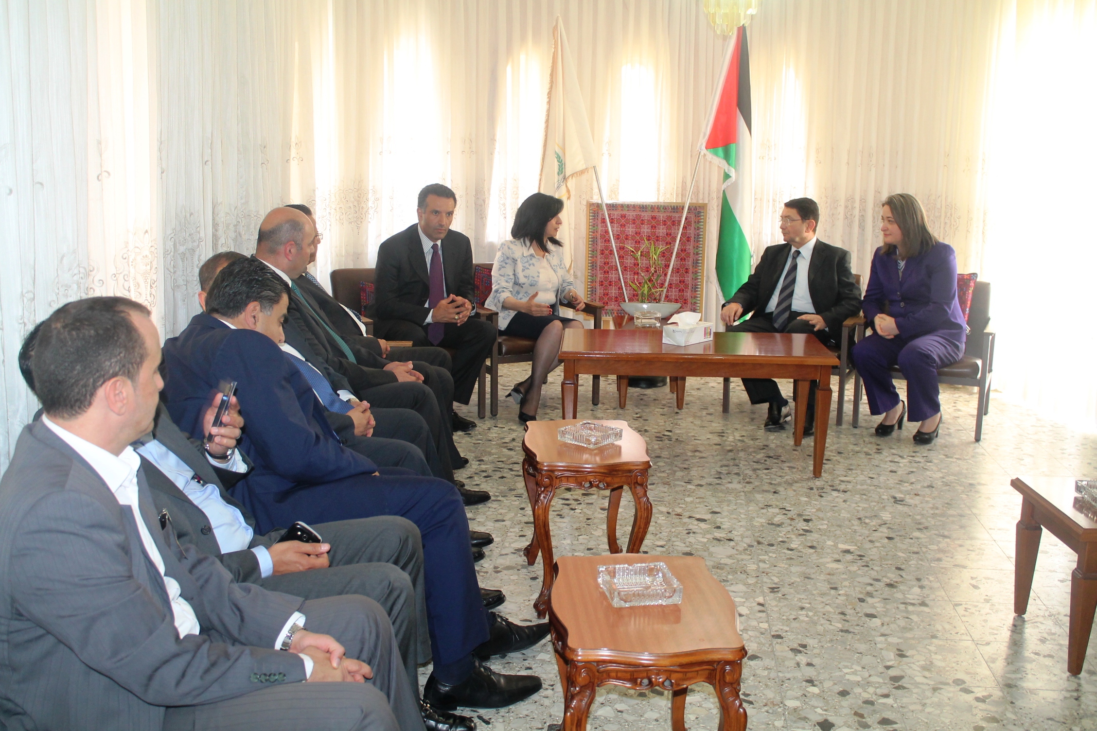 رئيسة بلدية بيت لحم تستقبل الأمين العام لمنظمة السياحة العالمية ووزيري السياحة والآثار الأردني والفلسطيني