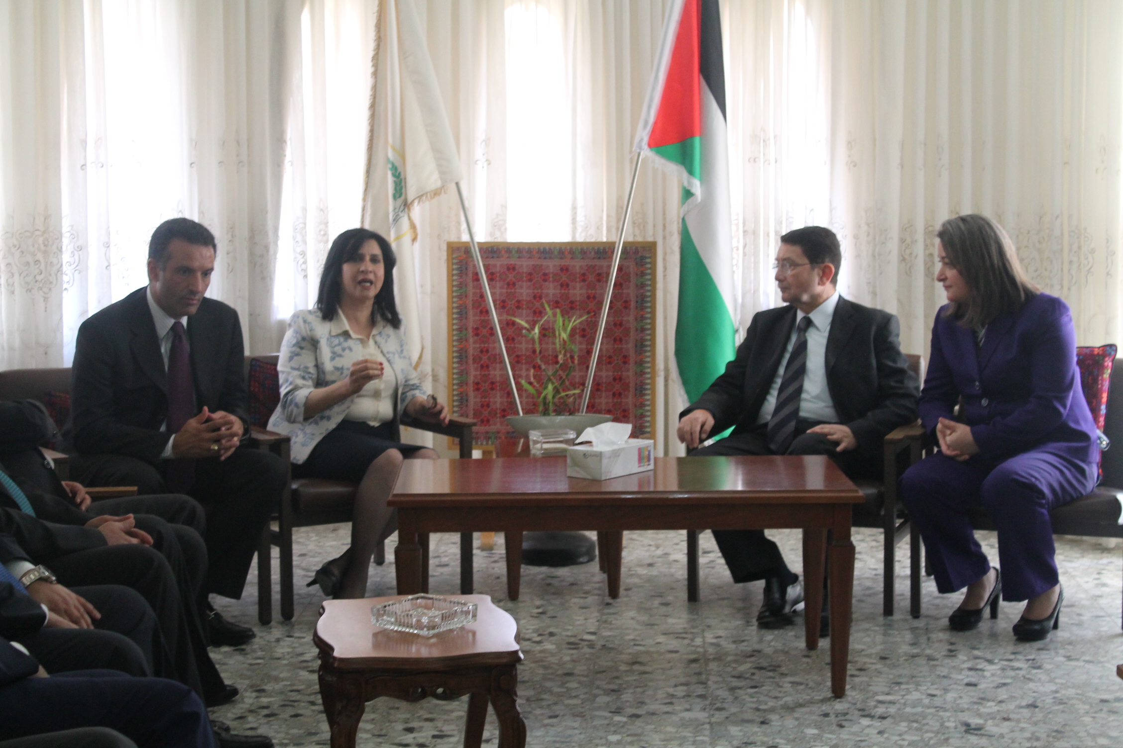 رئيسة بلدية بيت لحم تستقبل الأمين العام لمنظمة السياحة العالمية ووزيري السياحة والآثار الأردني والفلسطيني