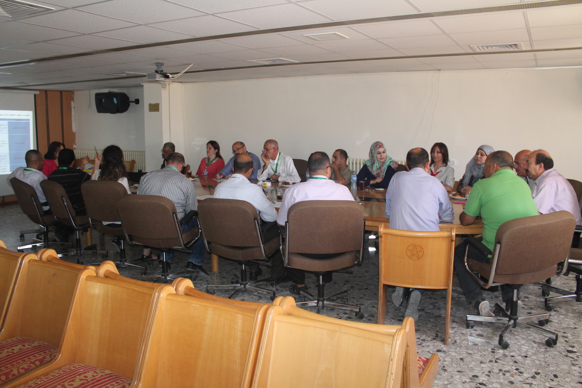 بلدية بيت لحم تعقد ورشة العمل الثالثة لإستعراض مجموعة الأهداف الإستراتيجية ونتائج المشاريع والبرامج التنموية التي اقترحها الموظفون 