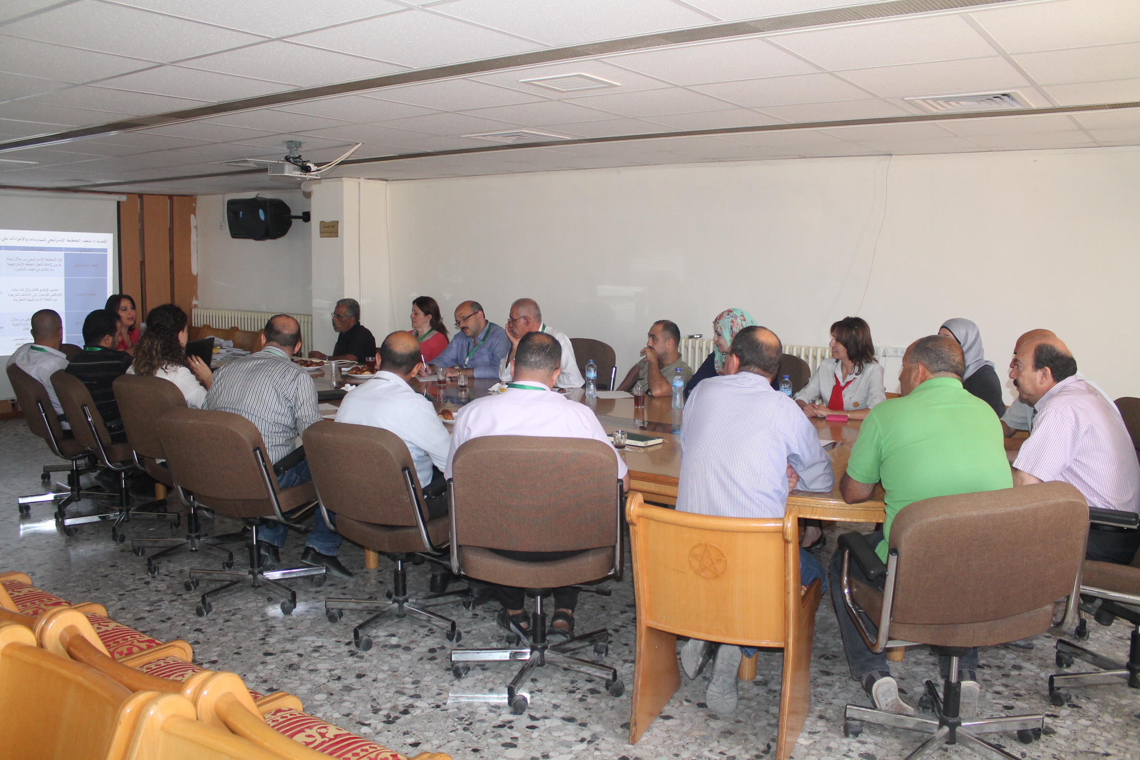 بلدية بيت لحم تعقد ورشة العمل الثالثة لإستعراض مجموعة الأهداف الإستراتيجية ونتائج المشاريع والبرامج التنموية التي اقترحها الموظفون 