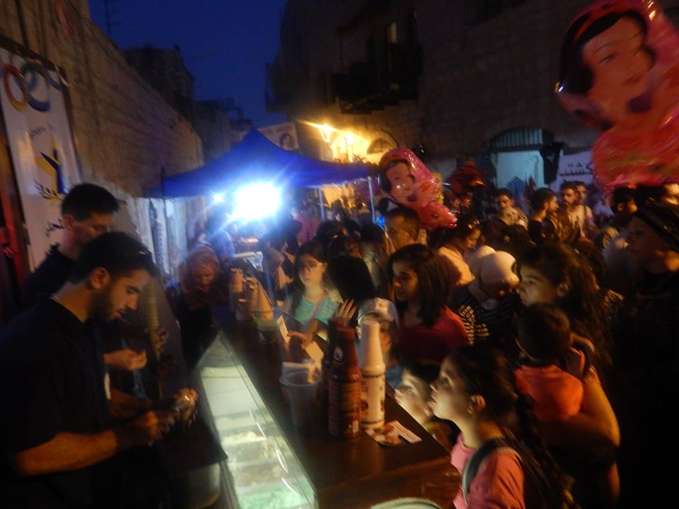 مشاركة المجلس المحلس الشبابي الجديد في مهرجان حياة بيت لحم 