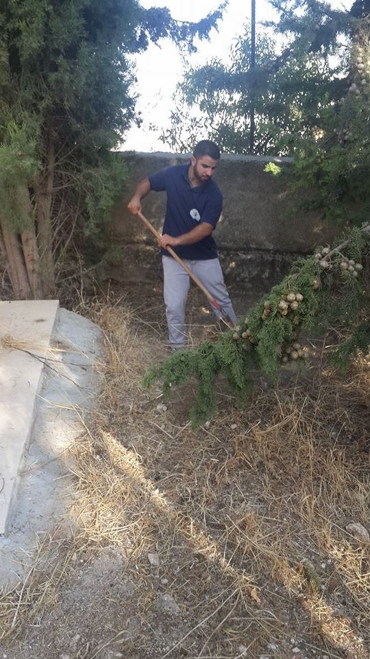 مجلس شبابي بيت لحم يشارك في تنظيف مقبرة الأرمن