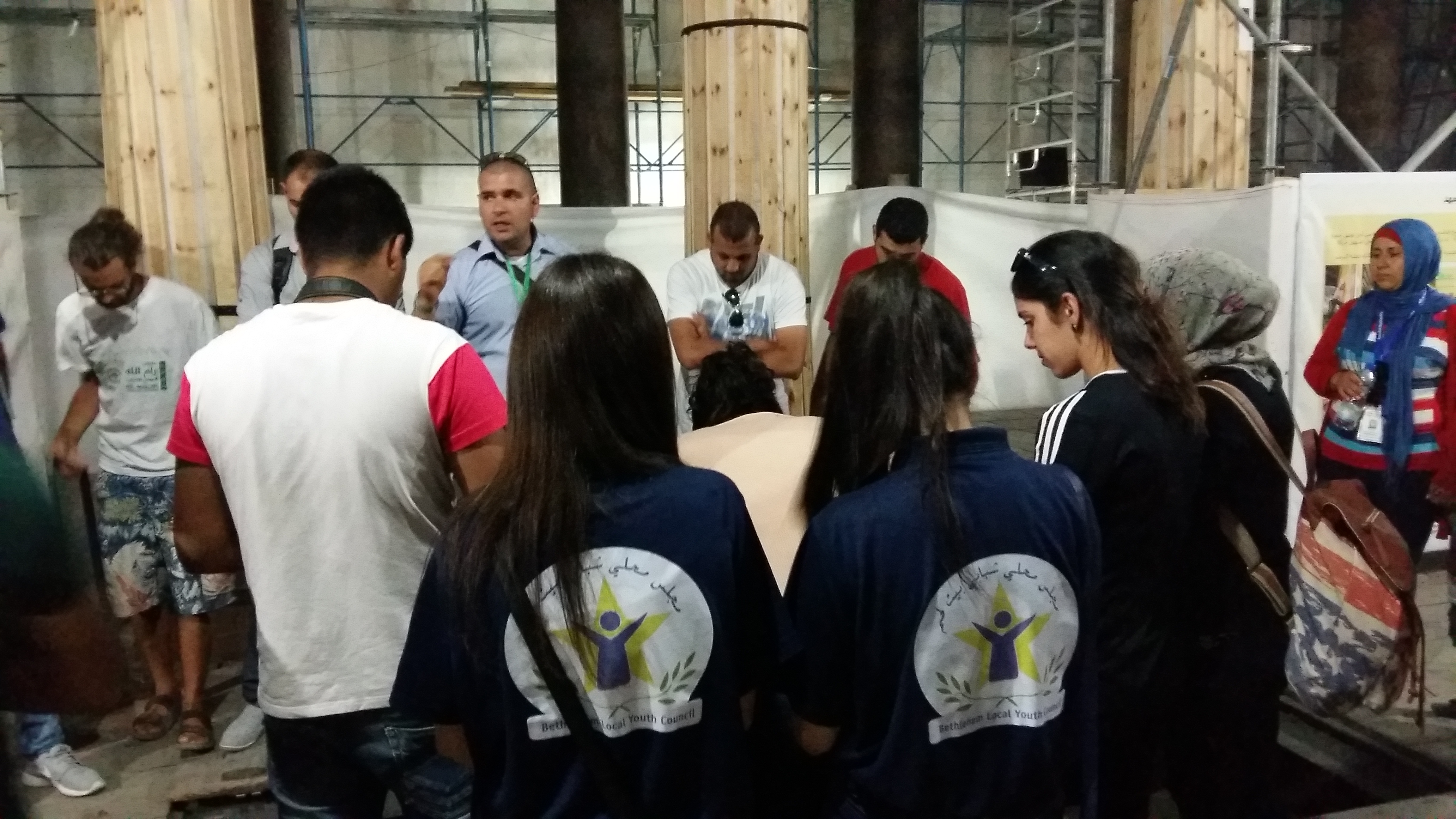 بلدية بيت لحم والمجلس الشبابي يستقبلون المشاركين في ملتقى رام الله الدولي 