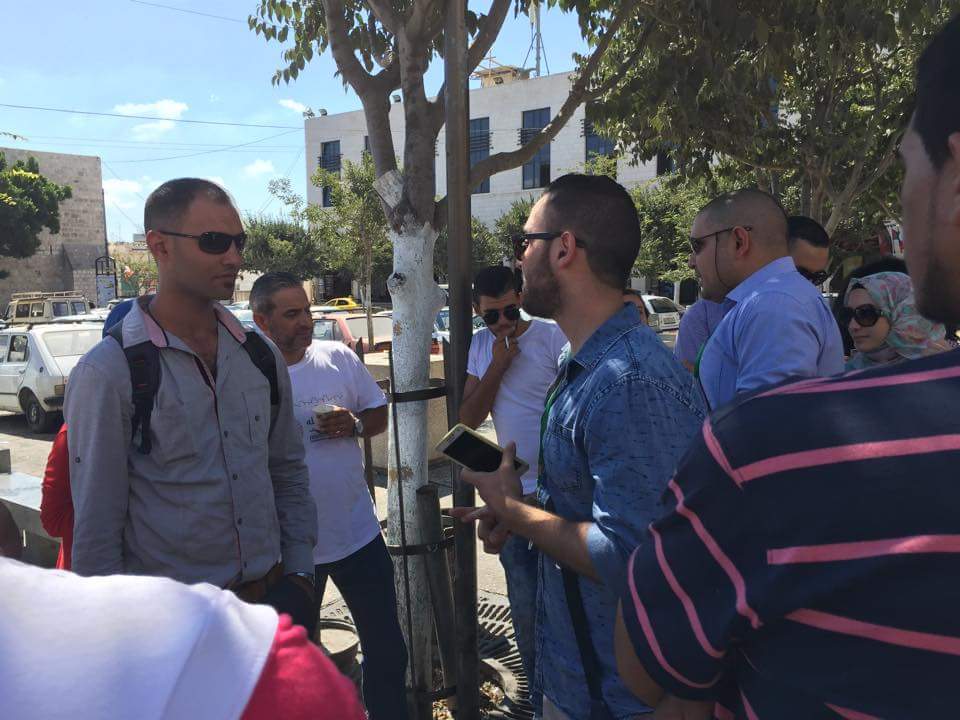 بلدية بيت لحم والمجلس الشبابي يستقبلون المشاركين في ملتقى رام الله الدولي 