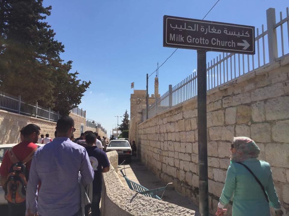 بلدية بيت لحم والمجلس الشبابي يستقبلون المشاركين في ملتقى رام الله الدولي 