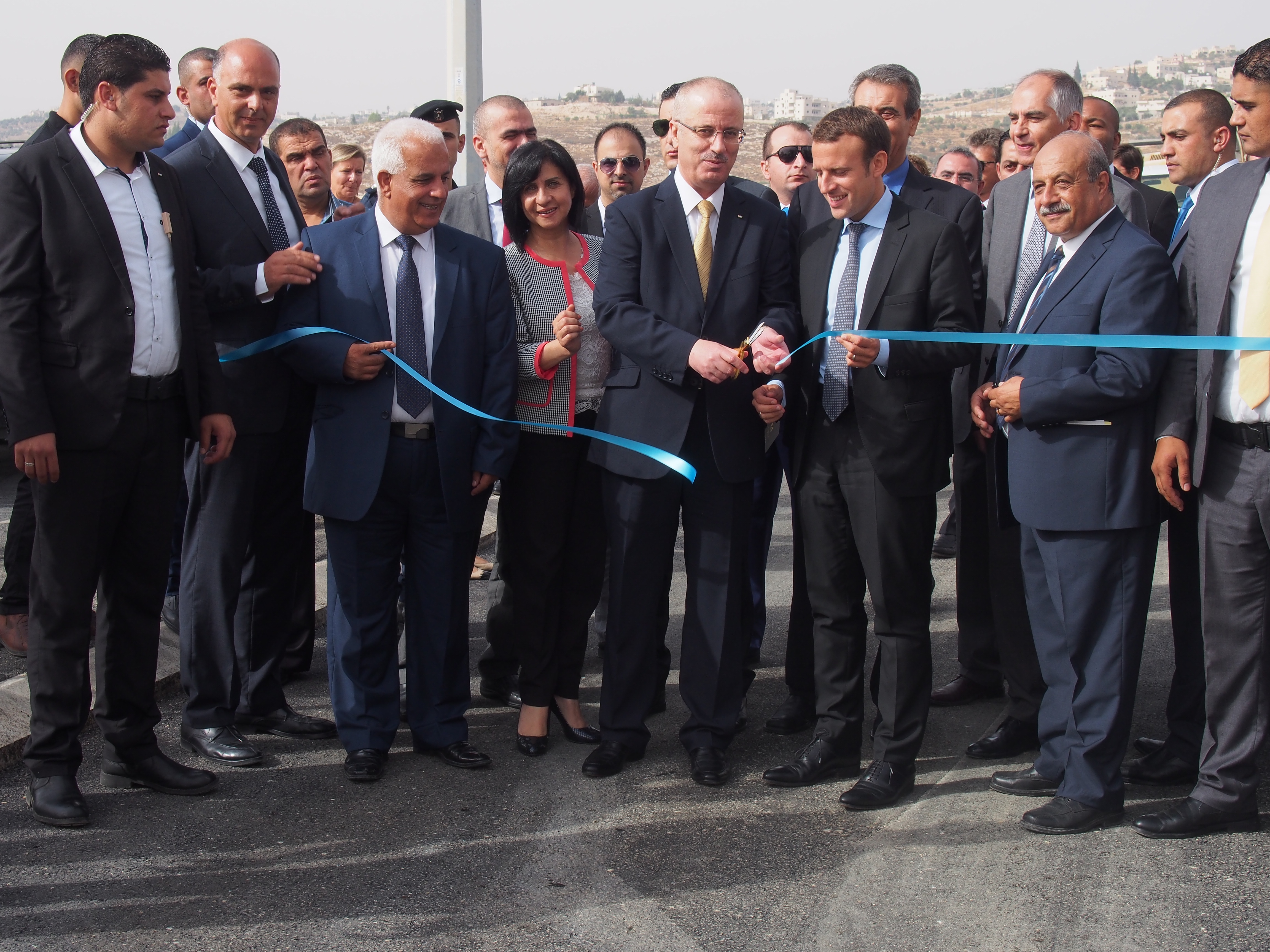 احتفال تسليم المرحلة الأولى من مشروع المنطقة الصناعية في بيت لحم 