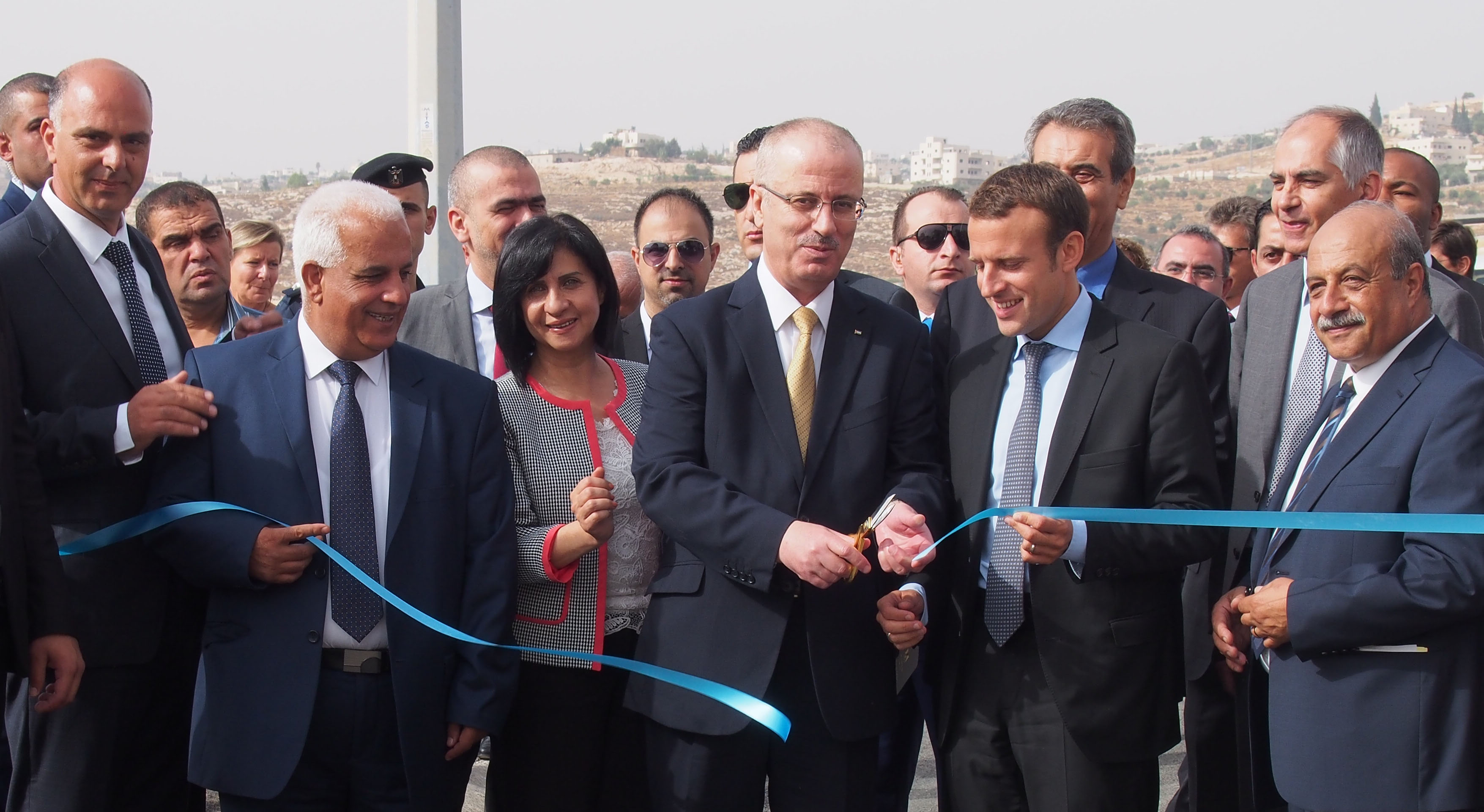 احتفال تسليم المرحلة الأولى من مشروع المنطقة الصناعية في بيت لحم 