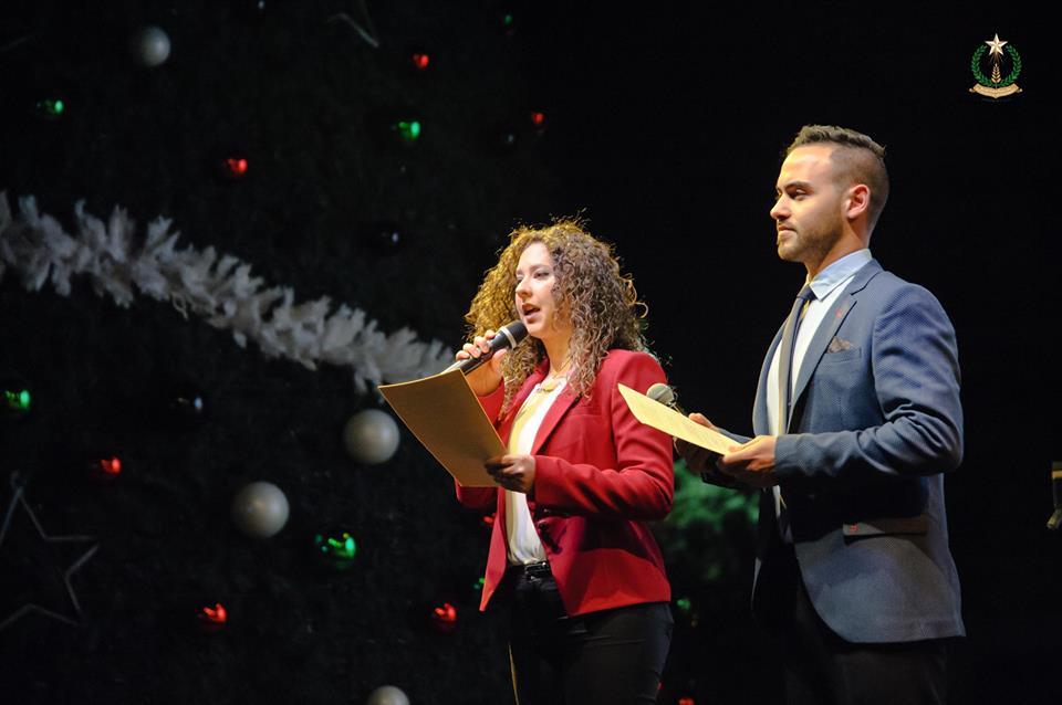 الاحتفال بإضاءة شجرة الميلاد في مدينة بيت لحم