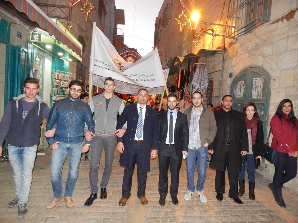  المجلس  الشبابي في بيت لحم يشارك في تنظيم مهرجان "رحلة سلام الى بيت لحم"