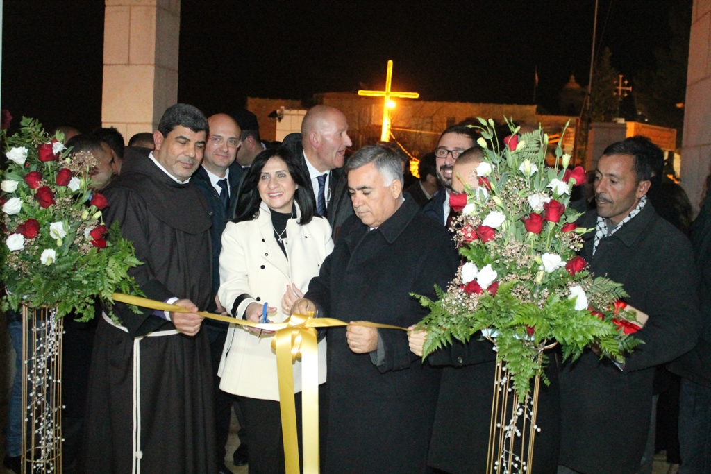 بلدية بيت لحم تطلق مجموعة من مشاريعها  الممولة من الحكومة الإيطالية من خلال  برنامج دعم البلديات الفلسطينية ومن بينها حوش السريان والمدبسة