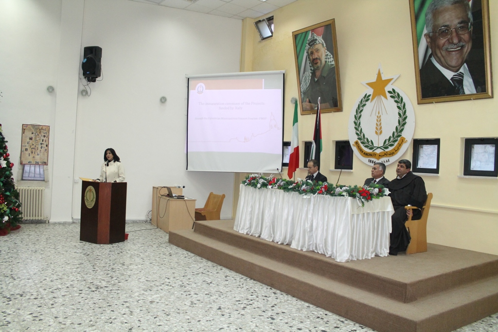 بلدية بيت لحم تطلق مجموعة من مشاريعها  الممولة من الحكومة الإيطالية من خلال  برنامج دعم البلديات الفلسطينية ومن بينها حوش السريان والمدبسة