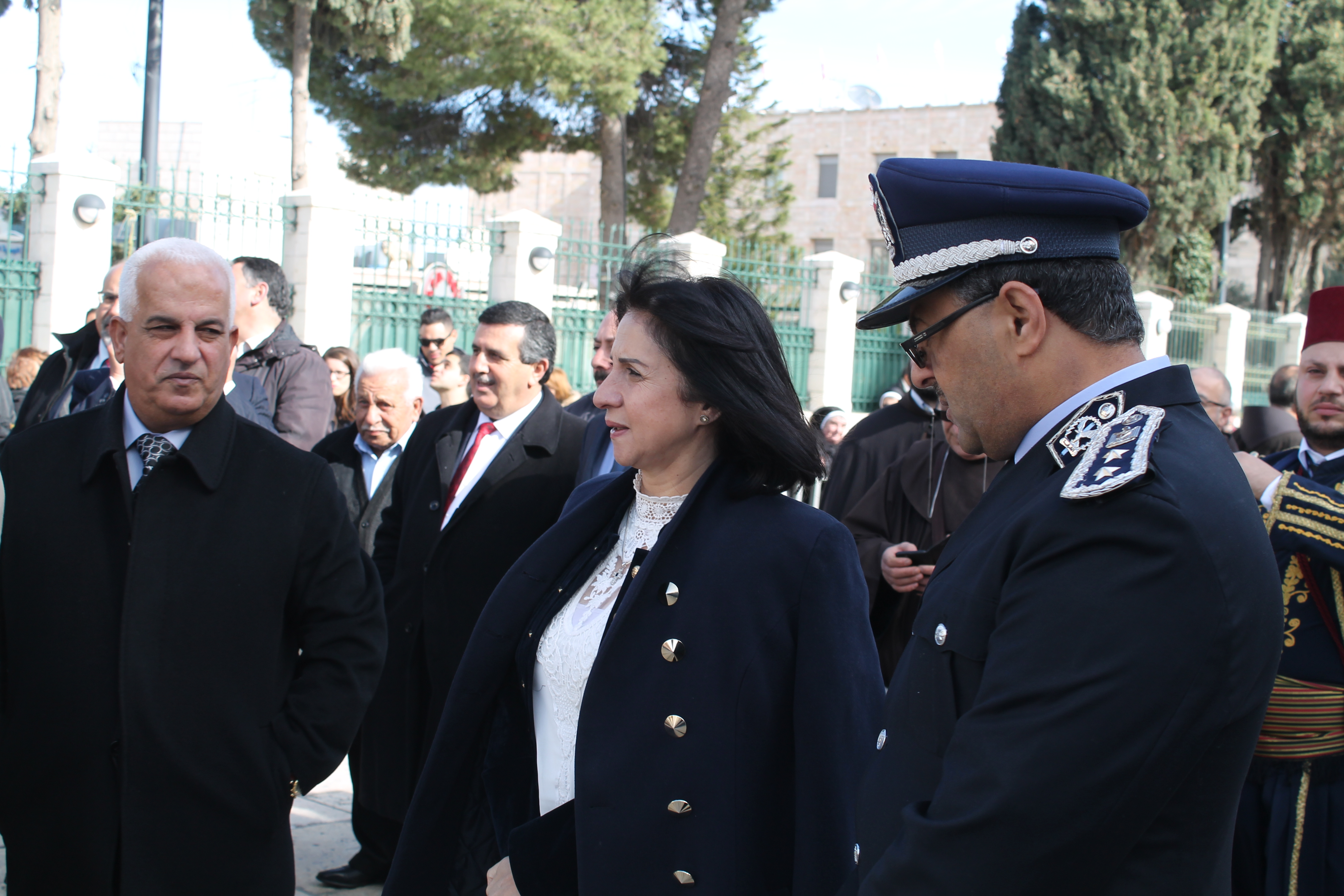 رئيسة وأعضاء بلدية بيت لحم يستقبلون حارس الأراضي المقدسة بمناسبة عيد الغطاس