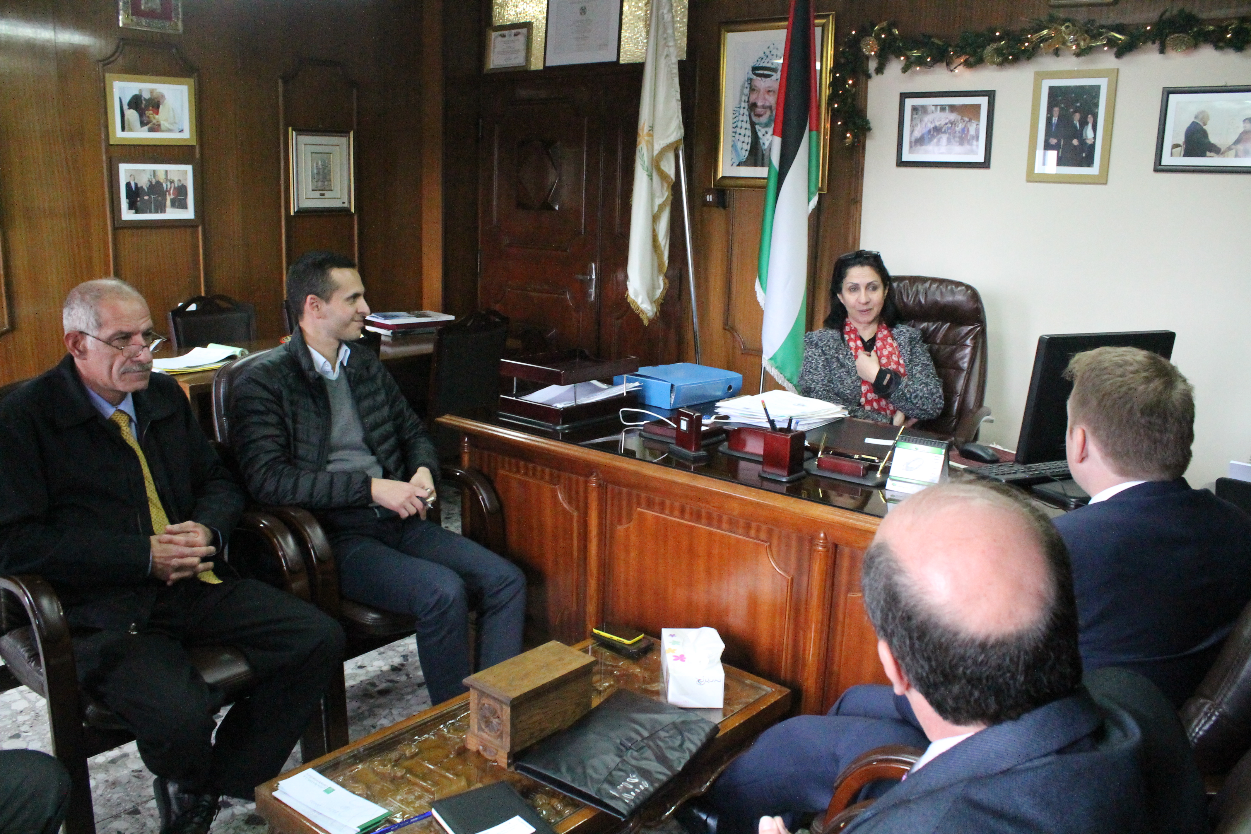 بابون تطلع وفد (UN–HABITAT)  على واقع مدينة بيت لحم وأهم التحديات والإنجازات البلدية 