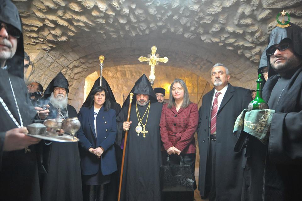 كلمة غبطة بطريرك الأرمن الارثوذكس نورهان مانوجيان  خلال مراسم استقباله في دير الارمن في بيت لحم اليوم الاثنين 18/1/2016 	