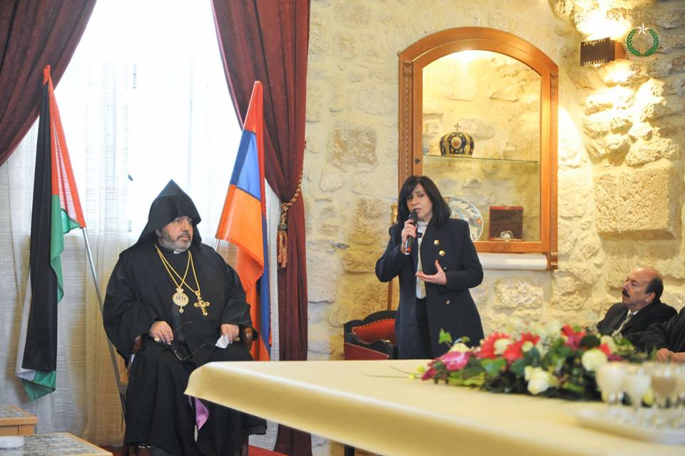 كلمة غبطة بطريرك الأرمن الارثوذكس نورهان مانوجيان  خلال مراسم استقباله في دير الارمن في بيت لحم اليوم الاثنين 18/1/2016 	