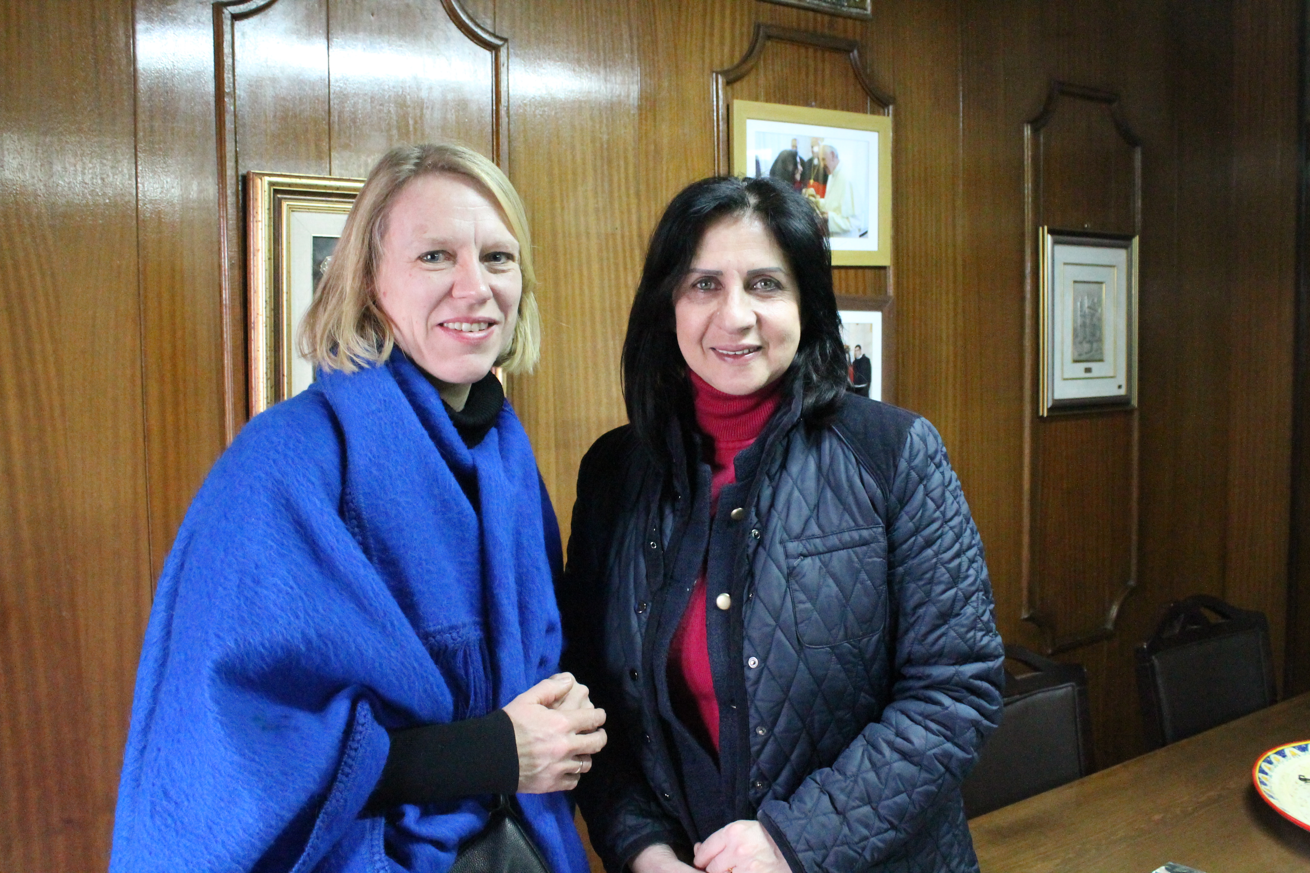  رئيسة بلدية بيت لحم تستقبل رئيسة لجنة الشؤون الخارجية والدفاع النرويجية وممثل النرويج في فلسطين  