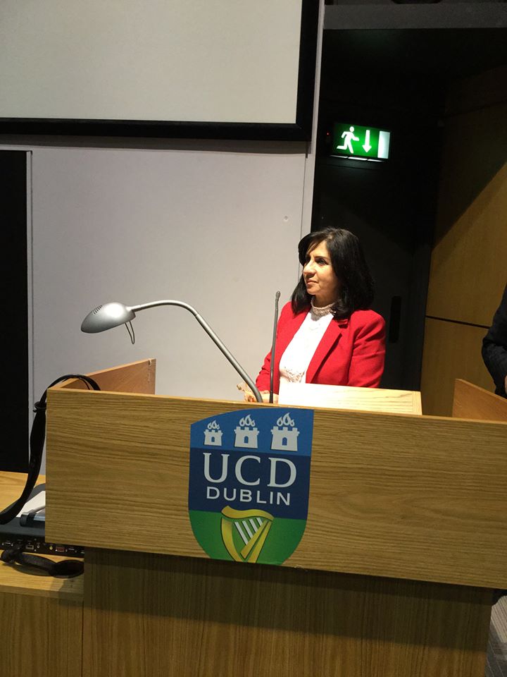 رئيسة بلدية بيت لحم تزور إيرلندا وتلتقي عدد من الشخصيات الإعتبارية بهدف دعم طلبة جامعة بيت لحم 