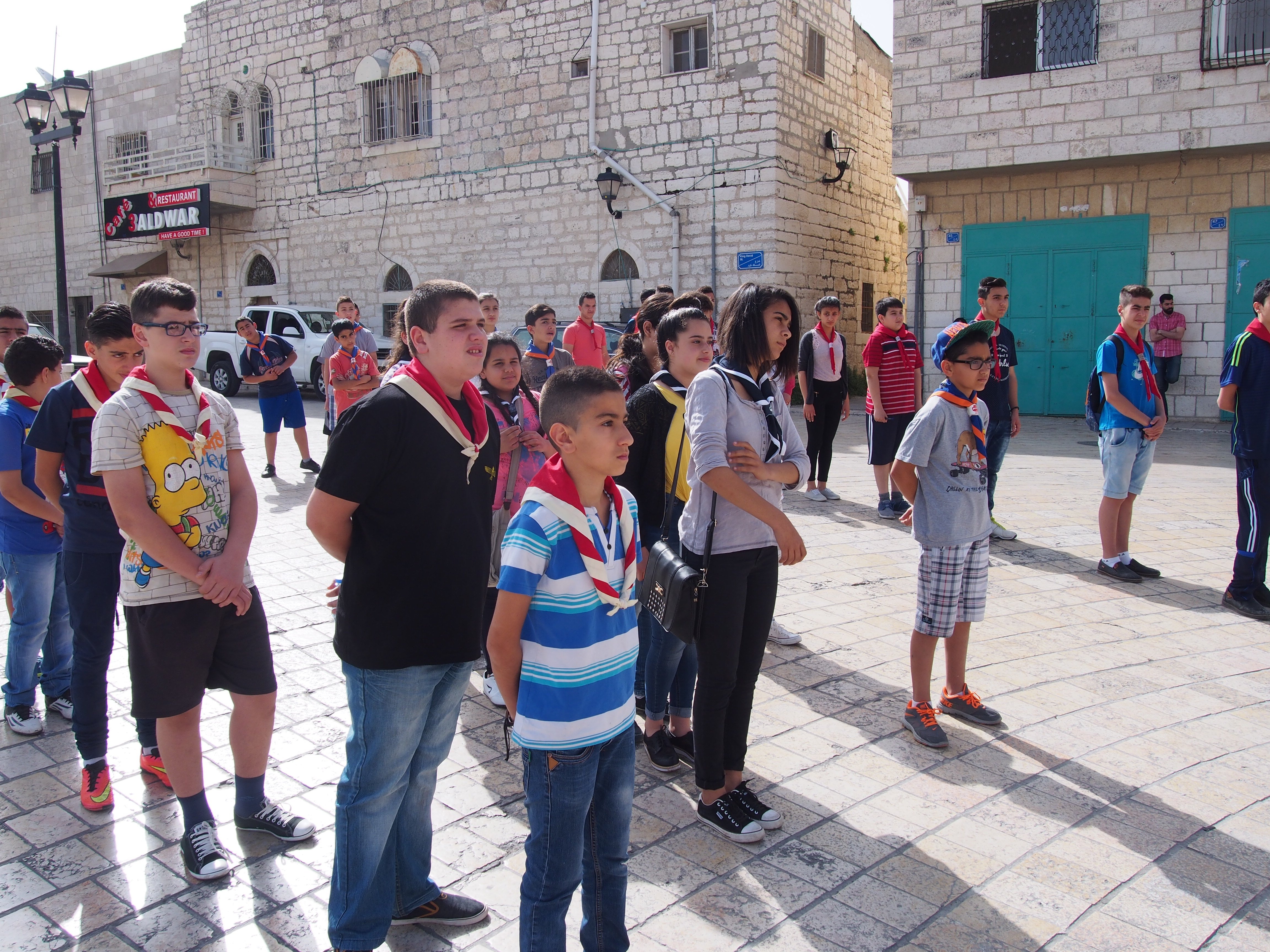 نشاط فصحي في شوارع بيت لحم القديمة للتعرف على تاريخ وأصالة المواقع التراثية والتاريخية 