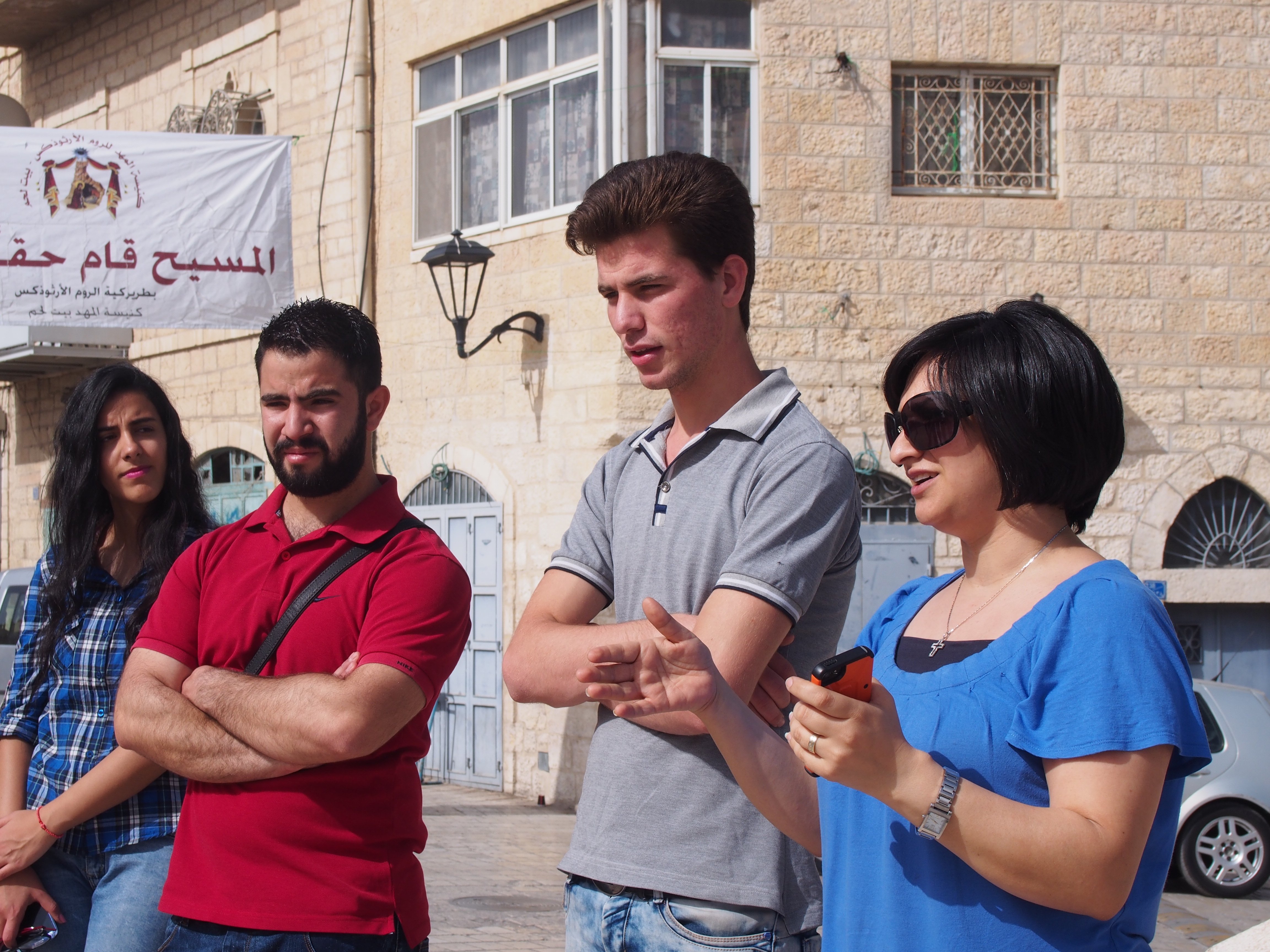 نشاط فصحي في شوارع بيت لحم القديمة للتعرف على تاريخ وأصالة المواقع التراثية والتاريخية 