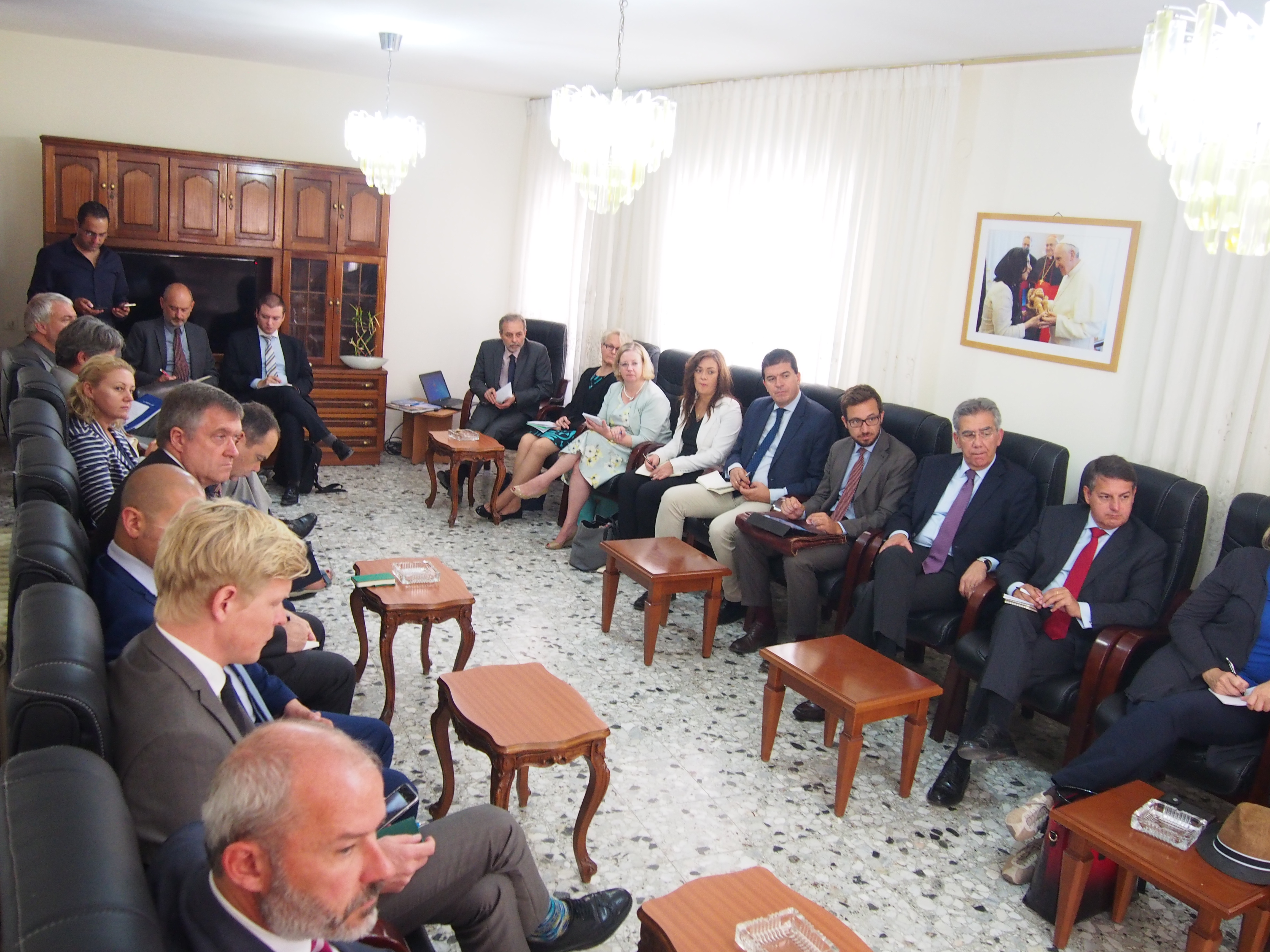 رئيسة بلدية بيت لحم تطلع وفداً من الإتحاد الأوروربي على واقع واحتياجات مدينة بيت لحم