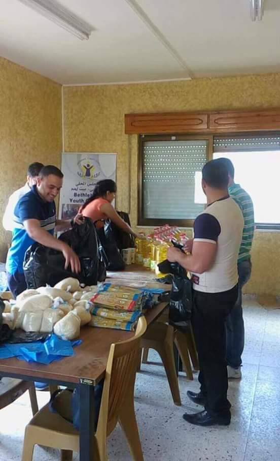 المجلس الشبابي في بيت لحم يستكمل المرحلة الثالثة من مبادرة " المعطي بسرور يحبه الله "