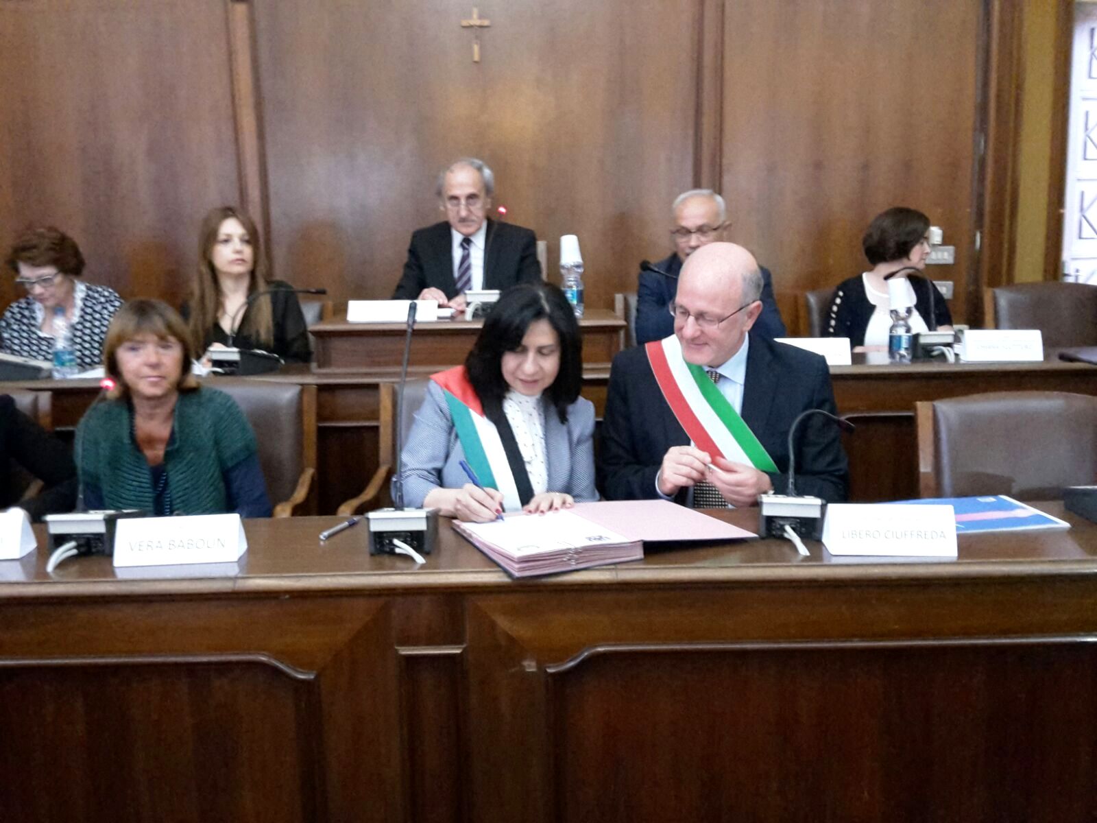 بابون تزور كيفاسو  بهدف توقيع وثيقة اعلان النوايا لتوقيع توأمة  والفاتيكان بهدف إستعراض المرحلة الثالثة من مراحل ترميم كنيسة المهد واللقاء بالوزير غاليغر