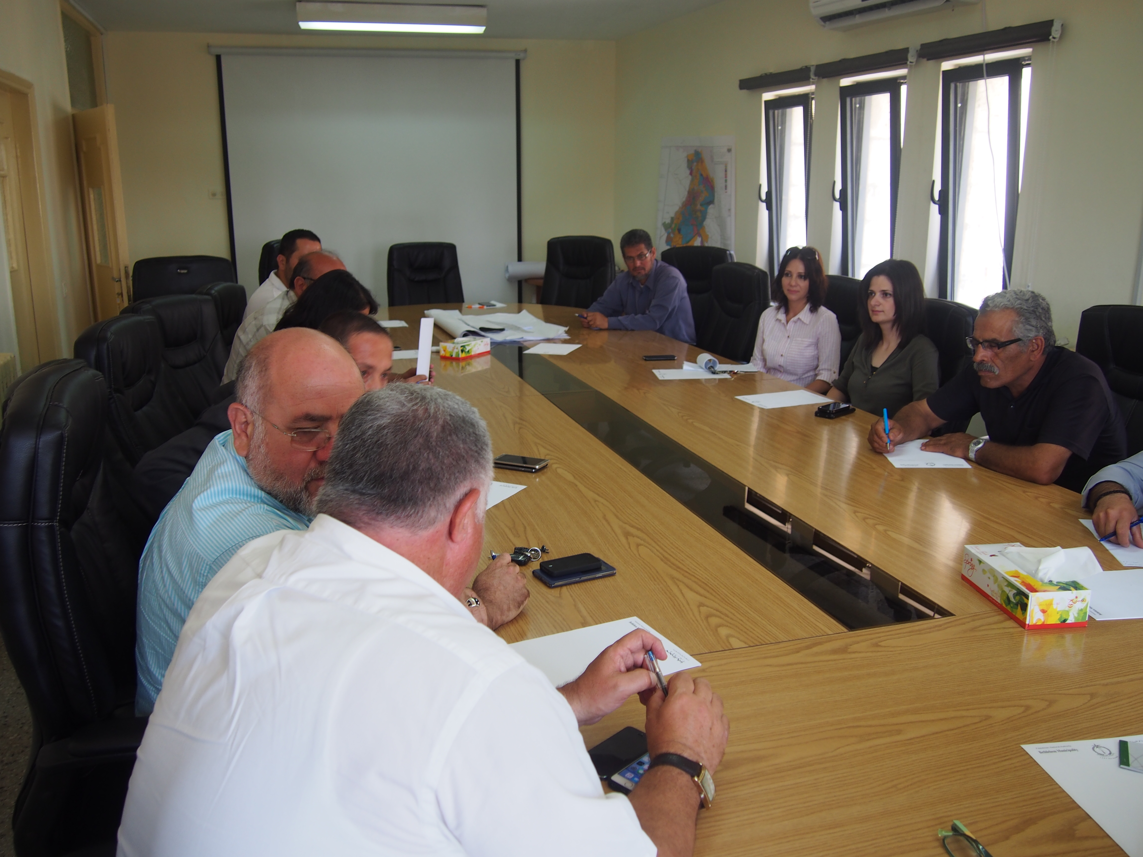 إجتماع في بلدية بيت لحم بخصوص المرحلة الثالثة من مشروع سوق بيت لحم القديم 