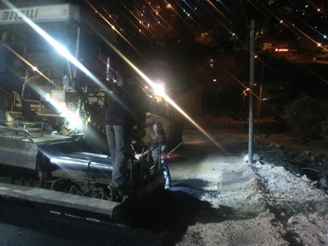 بلدية بيت لحم تباشر بأعمال التعبيد في شارعين متفرعين من واد شاهين