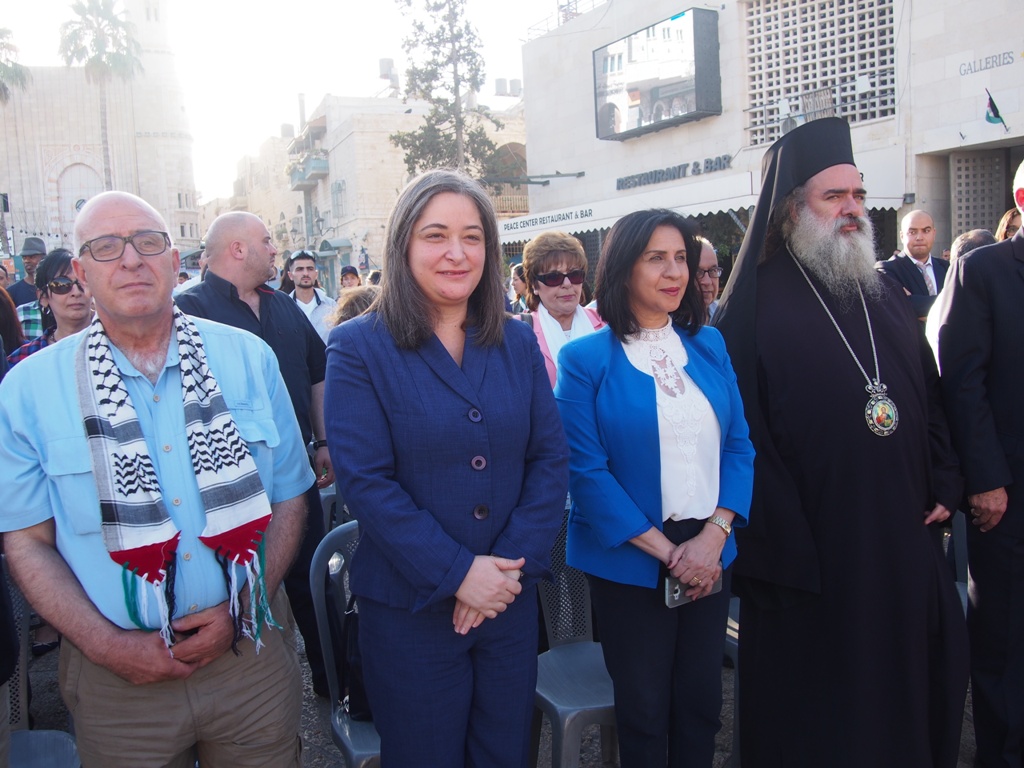  رئيسة بلدية بيت لحم تشارك في إستقبال مغتربي فلسطين الشباب ضمن مشروع إعرف تراثك الوطني 