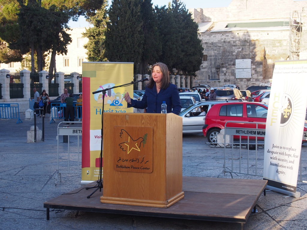  رئيسة بلدية بيت لحم تشارك في إستقبال مغتربي فلسطين الشباب ضمن مشروع إعرف تراثك الوطني 