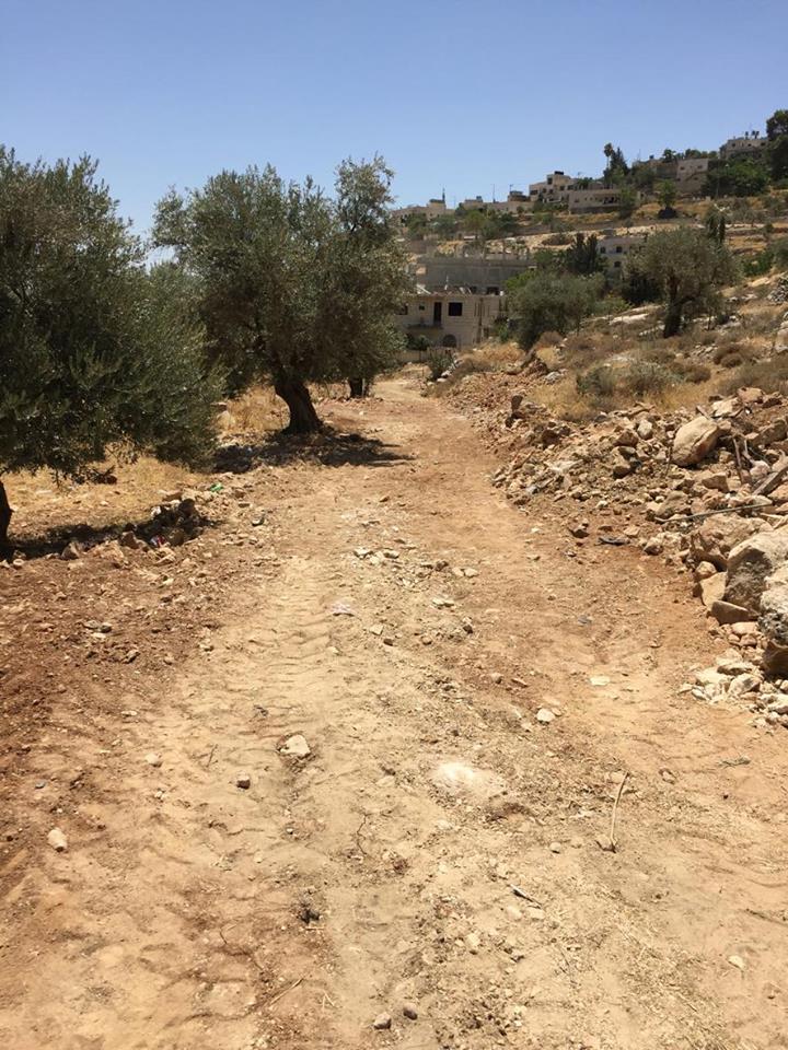 بدأ أعمال الشق والتوسعة لشارع واد مسلم 