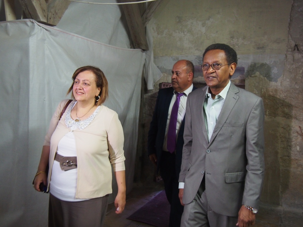 جحا يشارك في استقبال مدير عام إتحاد الإذاعات العربية ويطلعه على تفاصيل كنيسة المهد التاريخية والدينية